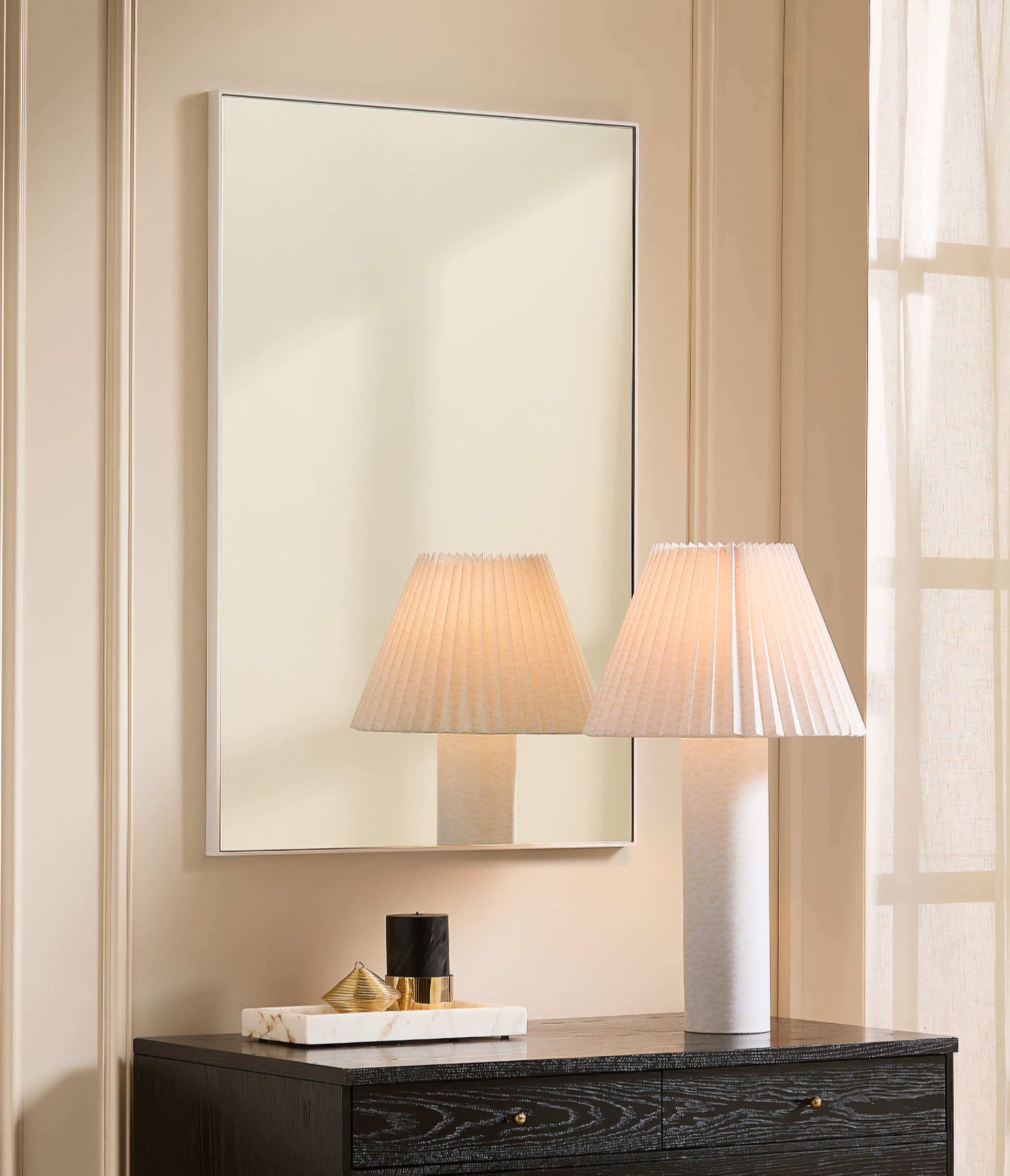 THE ONE × Scrunch — Ivory Table Lamp
