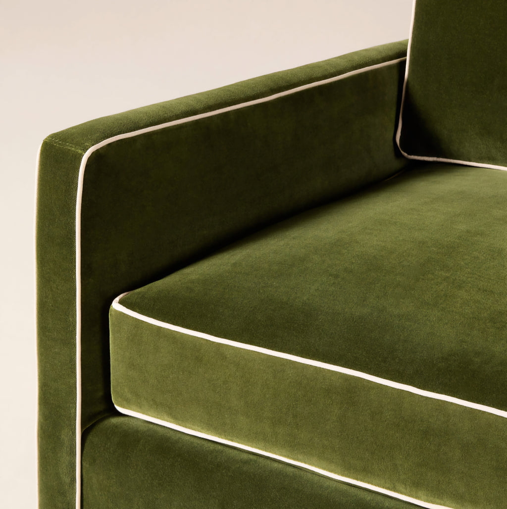 THE ONE × Brett — Jade Green Velvet Sofa