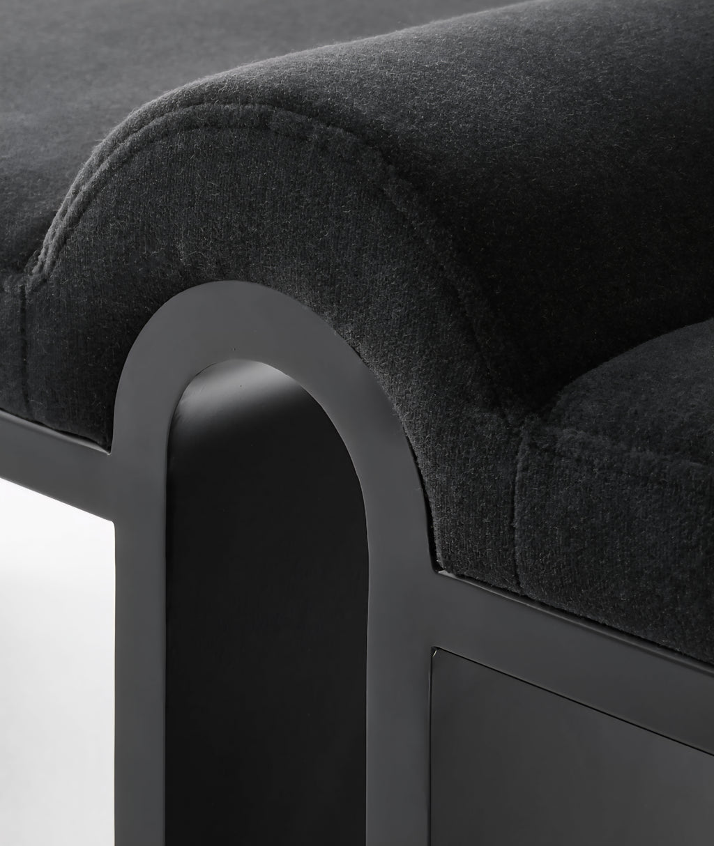 THE ONE × Arc — Faux Mohair/Velvet Bench