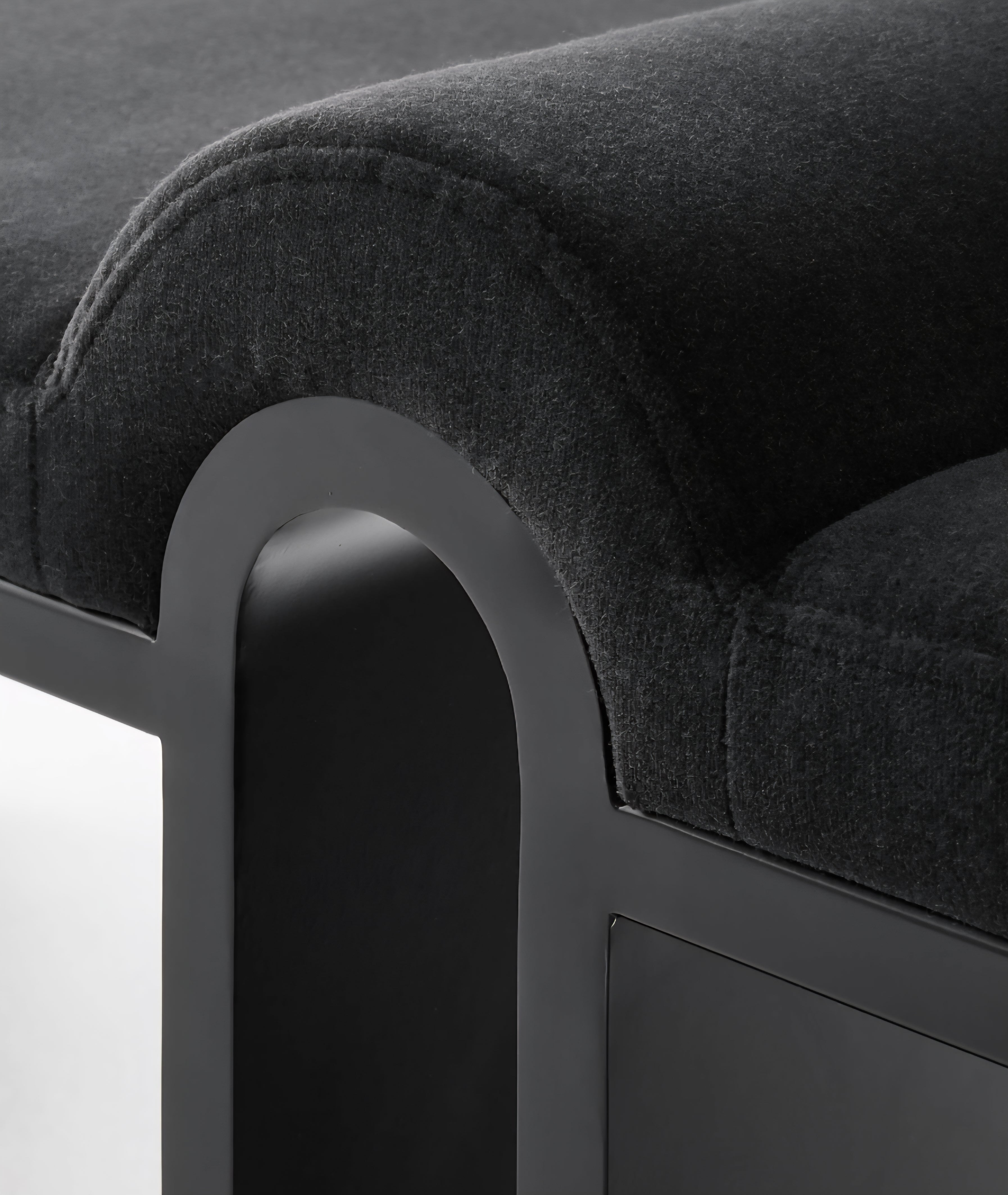 THE ONE × Arc — Faux Mohair/Velvet Bench
