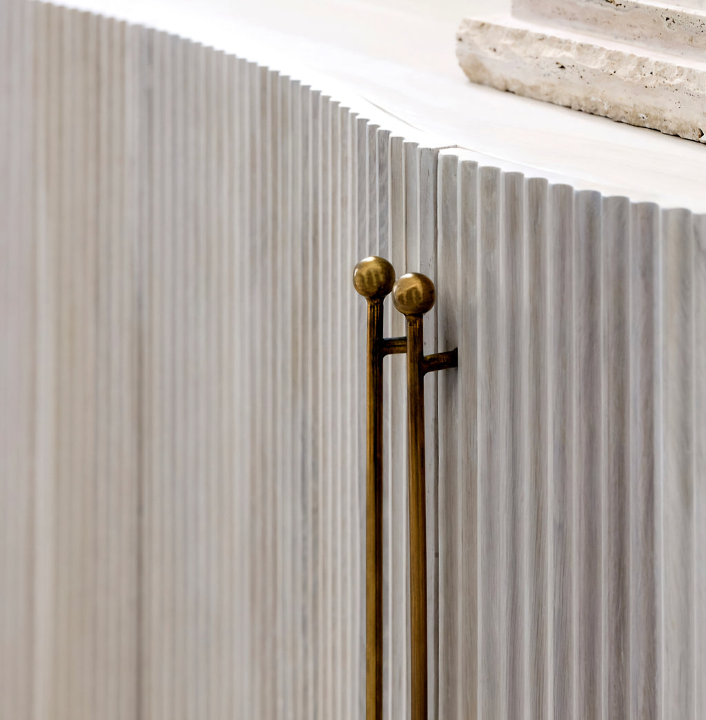 THE ONE × Coastline — Oak Wood Fluted Credenza (72")