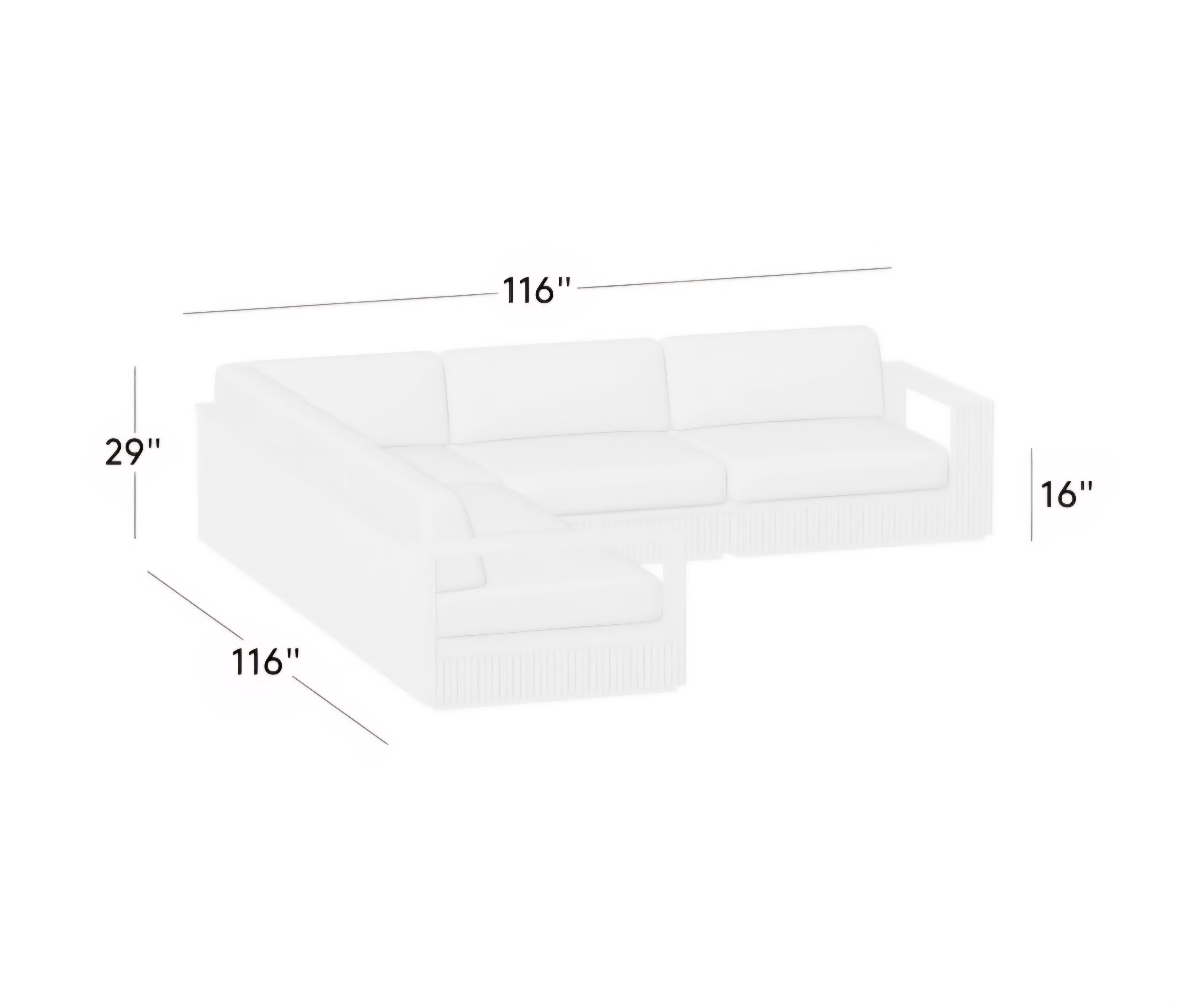 THE ONE × Topia — Teak Outdoor Sectional Collection