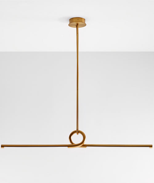 THE ONE × Beau — Brass Linear Pendant Light