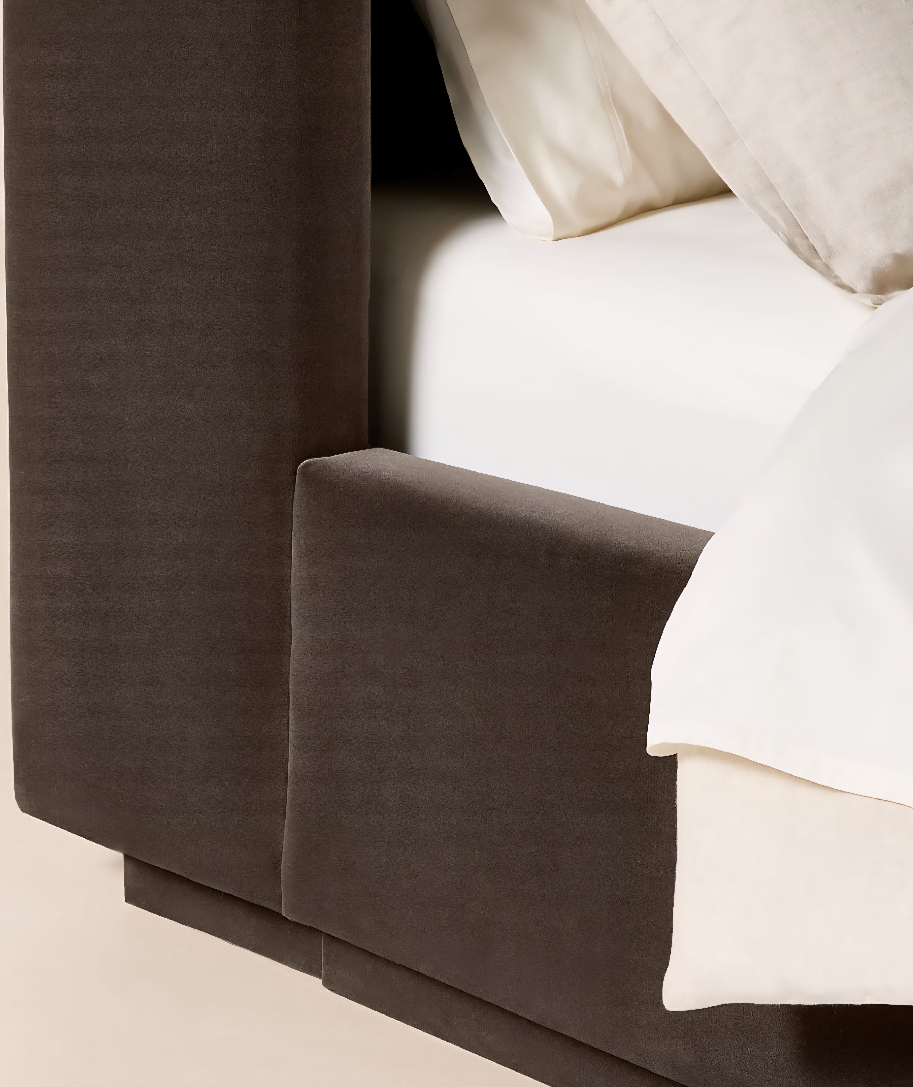 THE ONE × Russell — Velvet Upholstered Queen Storage Bed