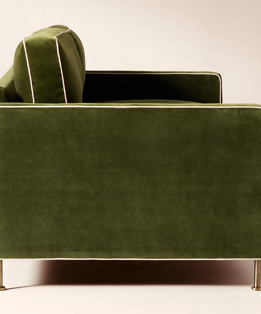 THE ONE × Brett — Jade Green Velvet Sofa