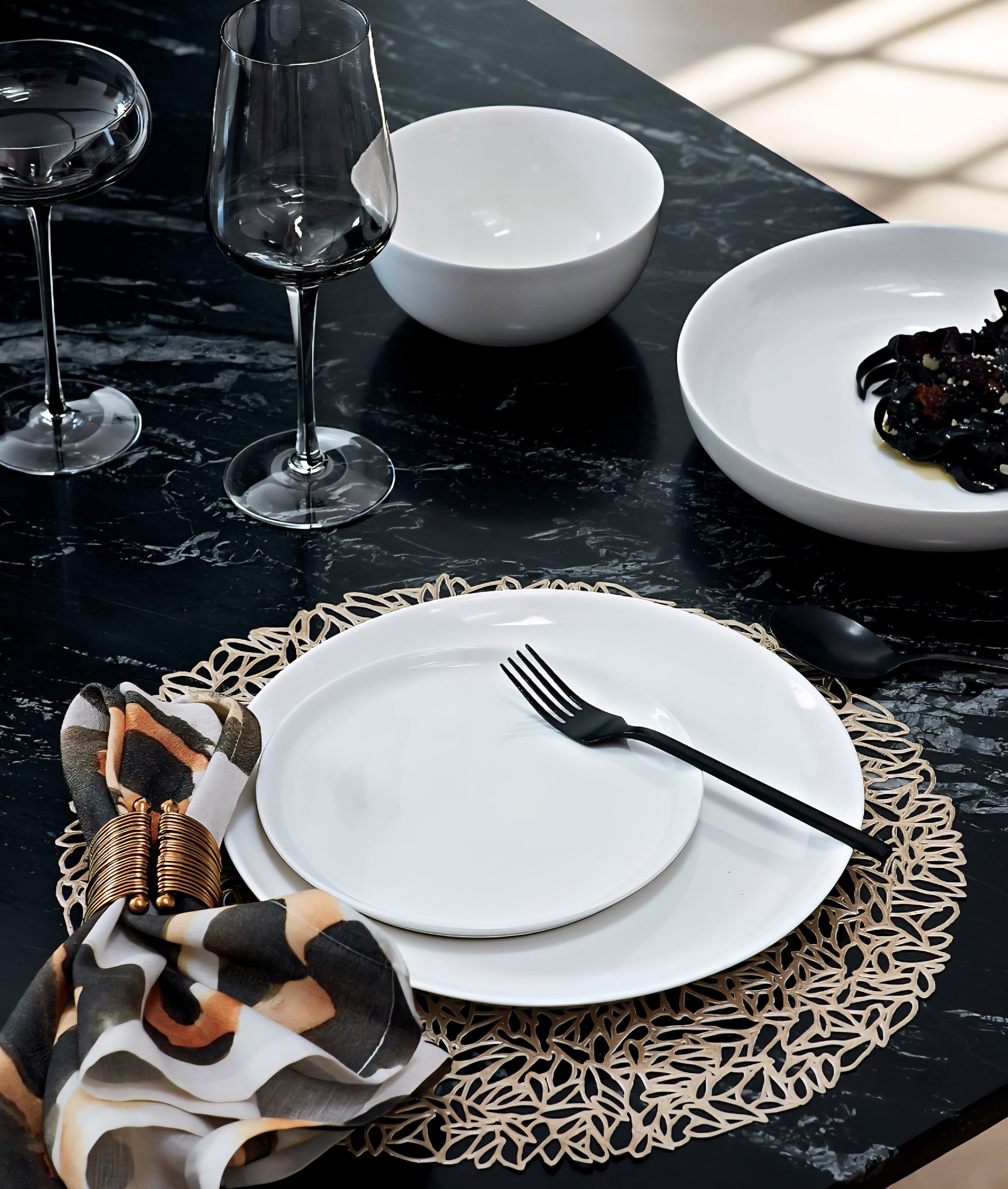 THE ONE × Contact — White Ceramic Serving Bowl