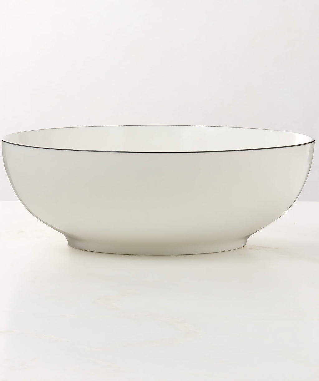 THE ONE × Contact — White Ceramic Serving Bowl