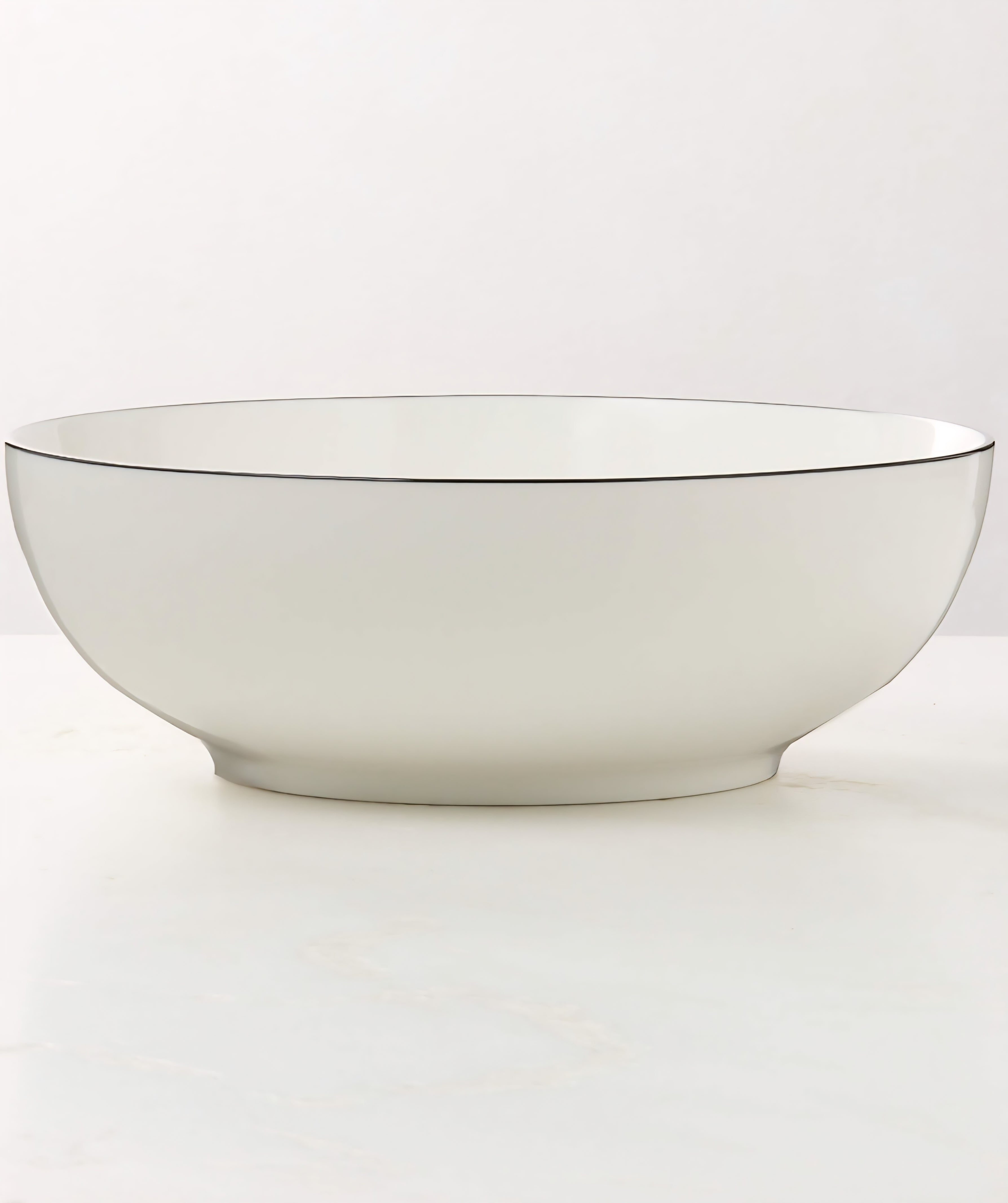 THE ONE × Contact — White Ceramic Serving Bowl