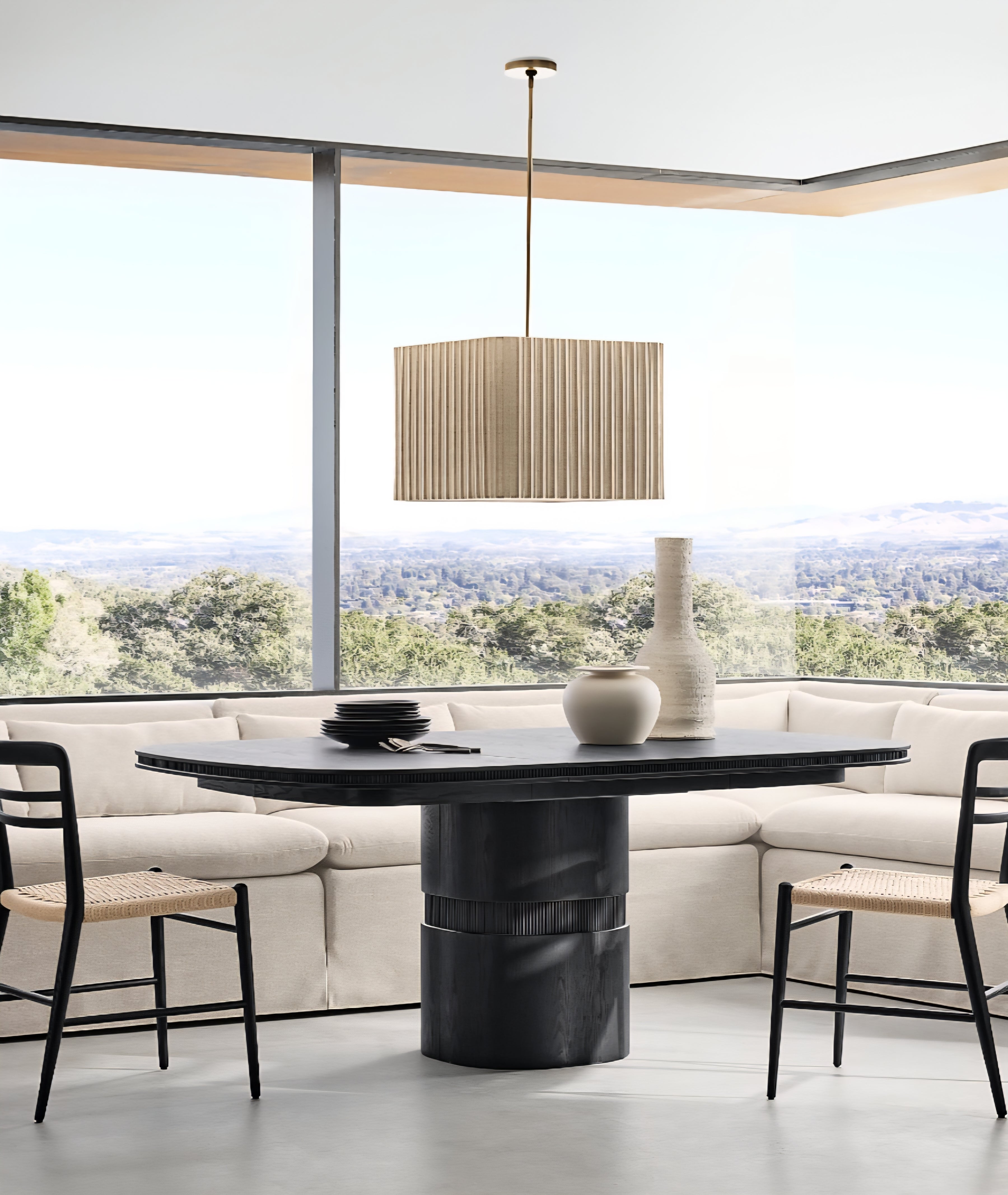 THE ONE × Roseau — Extendable Pedestal Dining Table
