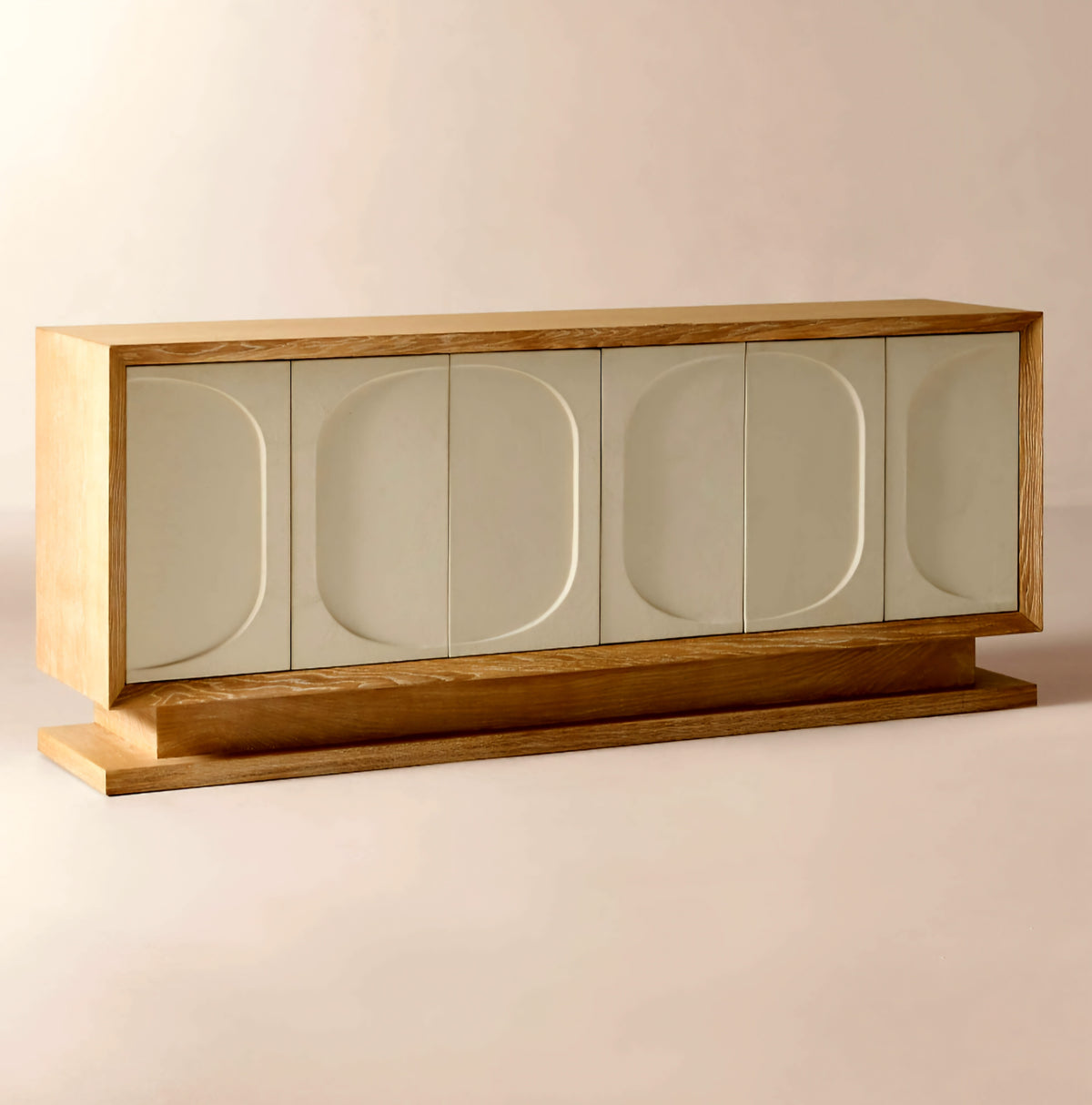 THE ONE × Anderson — Leather and Wood Credenza