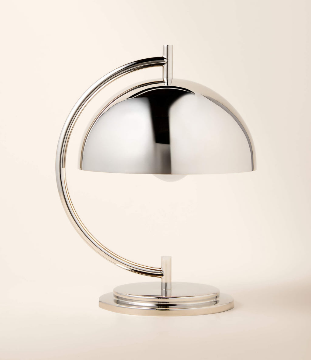 THE ONE × Melani — Polished Nickel Dome Table Lamp