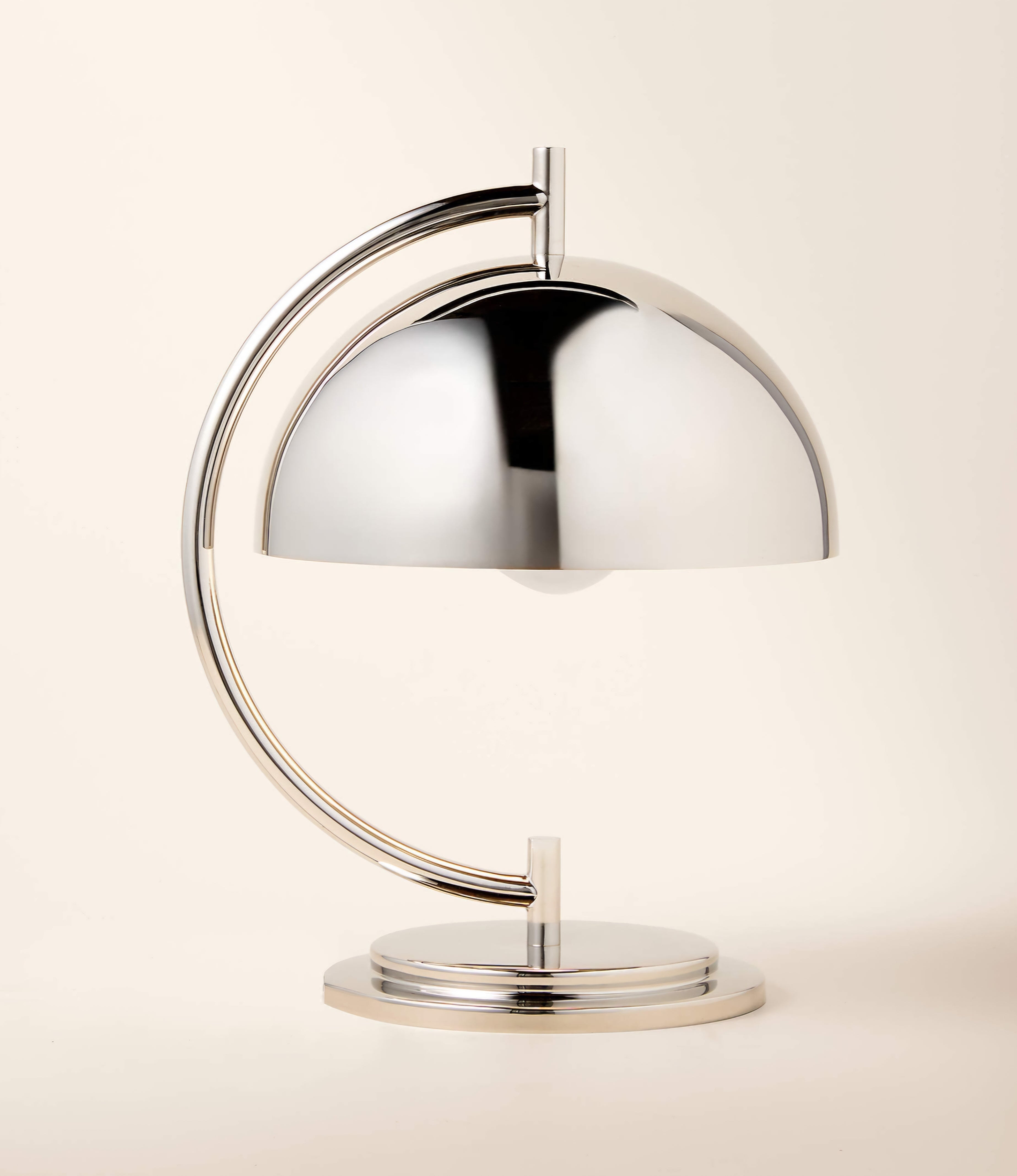 THE ONE × Melani — Polished Nickel Dome Table Lamp