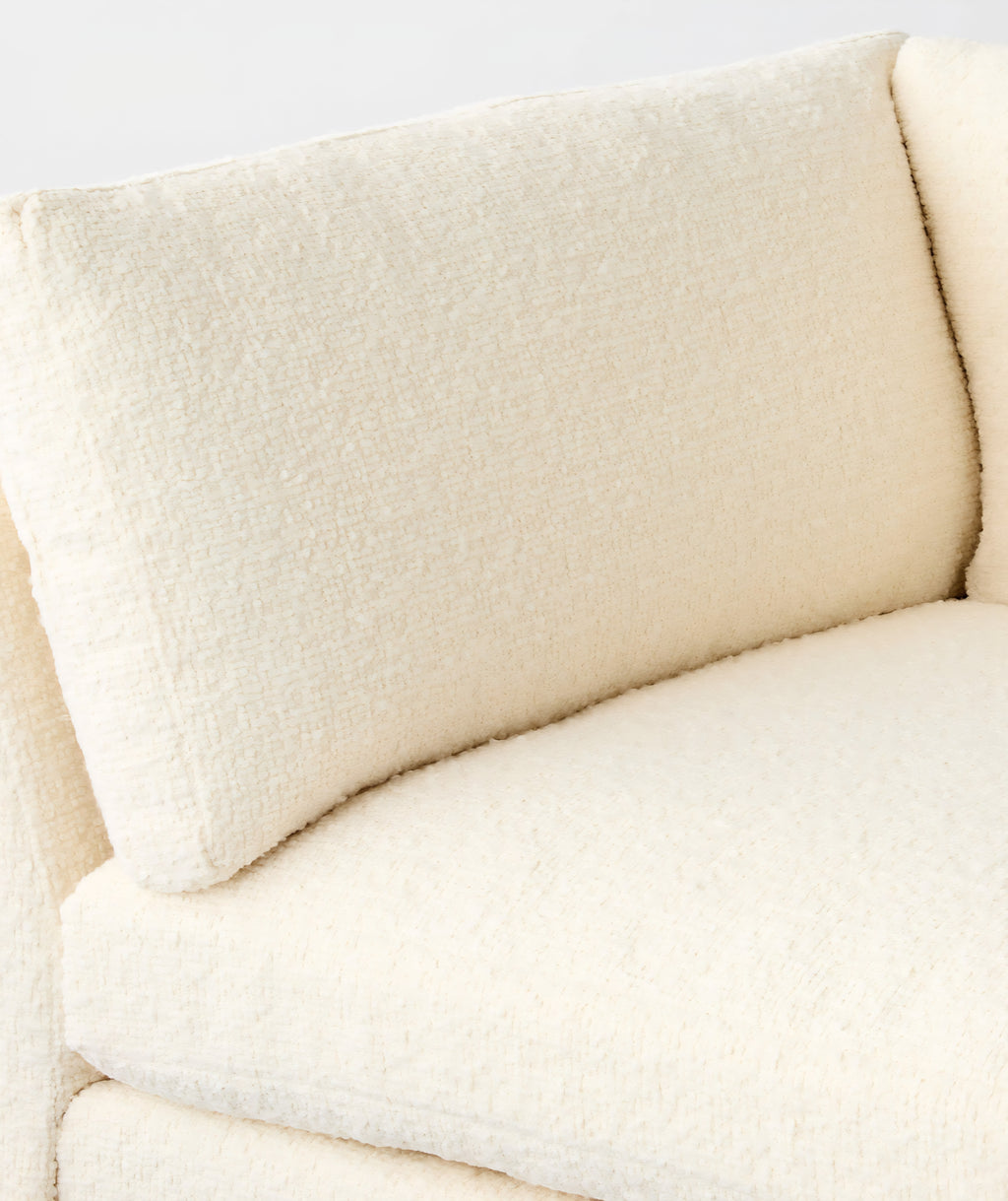 THE ONE × Stormo — Ivory Boucle Sectional Sofa