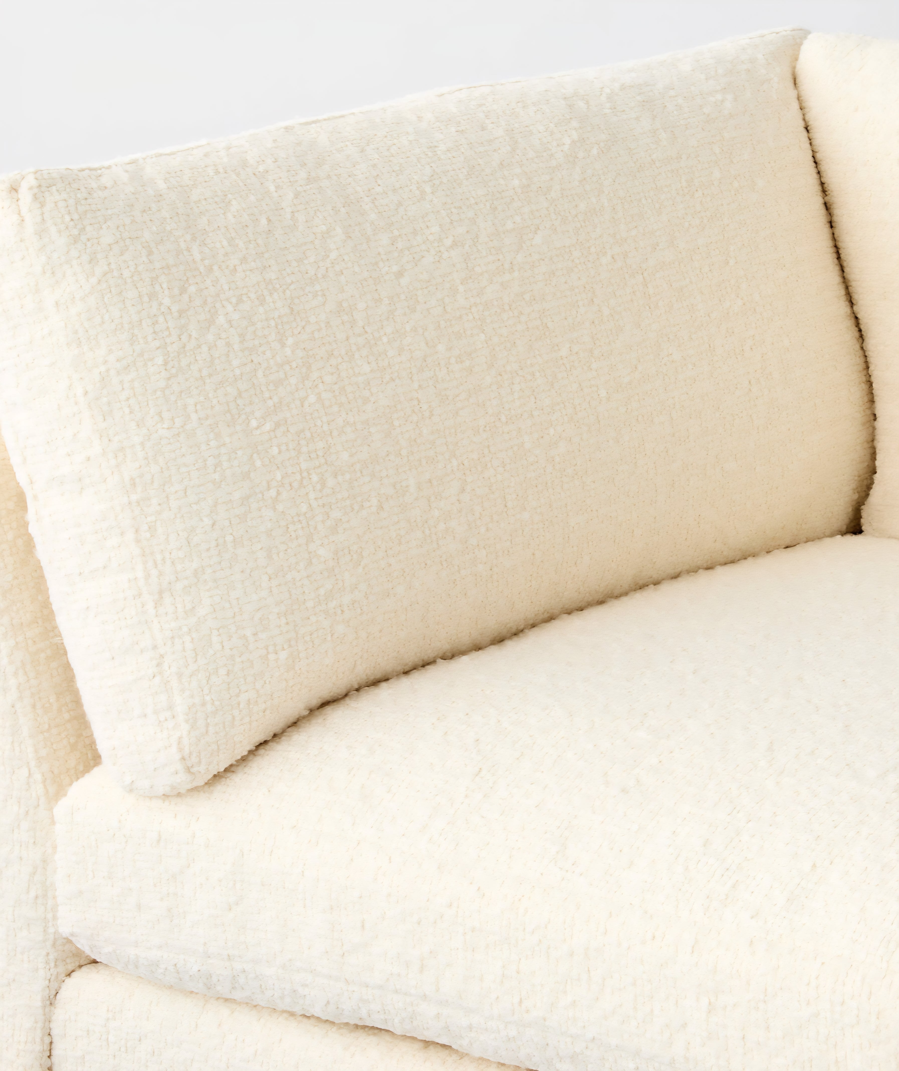 THE ONE × Stormo — Ivory Boucle Sectional Sofa