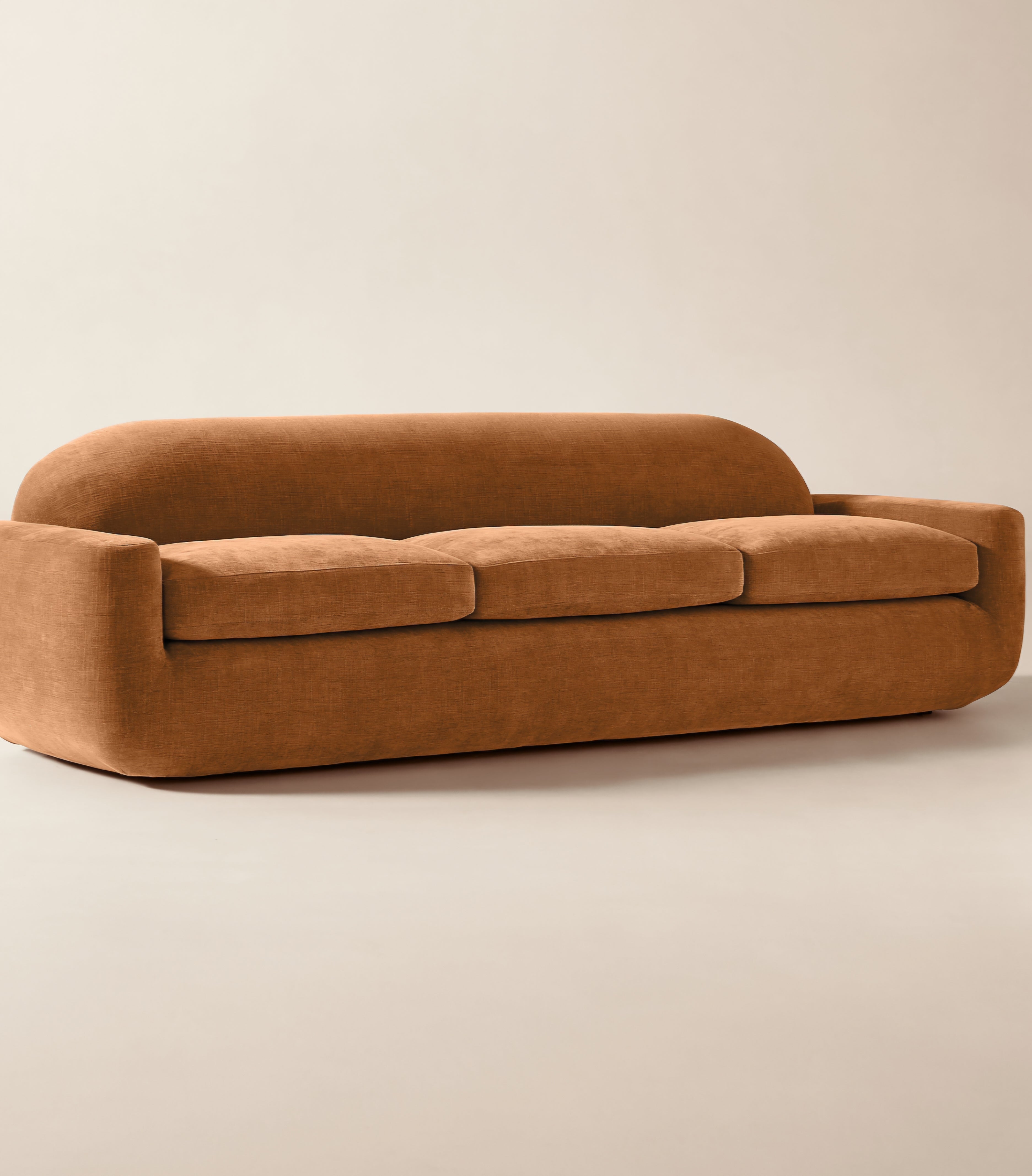 THE ONE × Aldine — Ivory Boucle Textured Sofa
