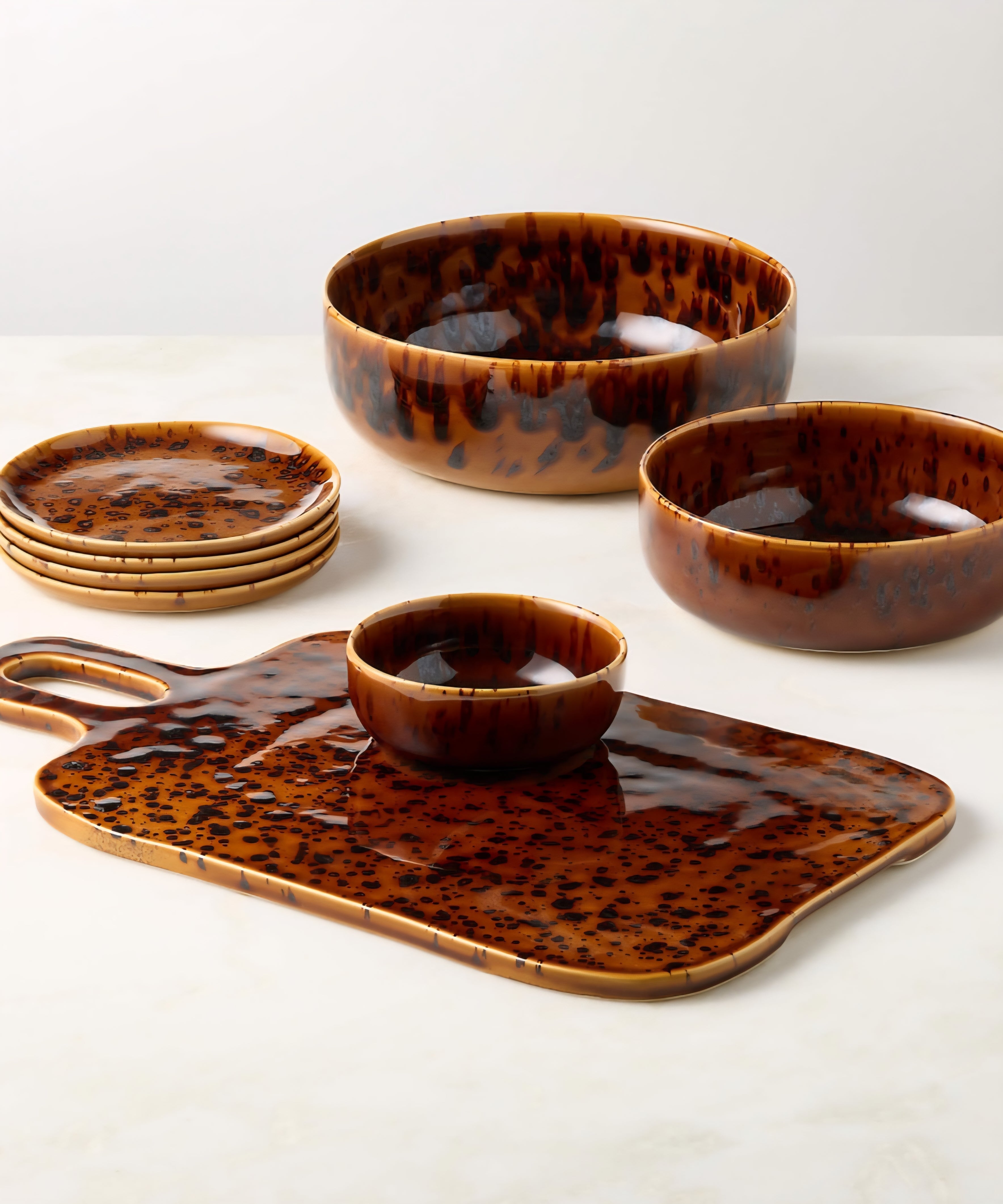 Tortoise Appetizer Plates