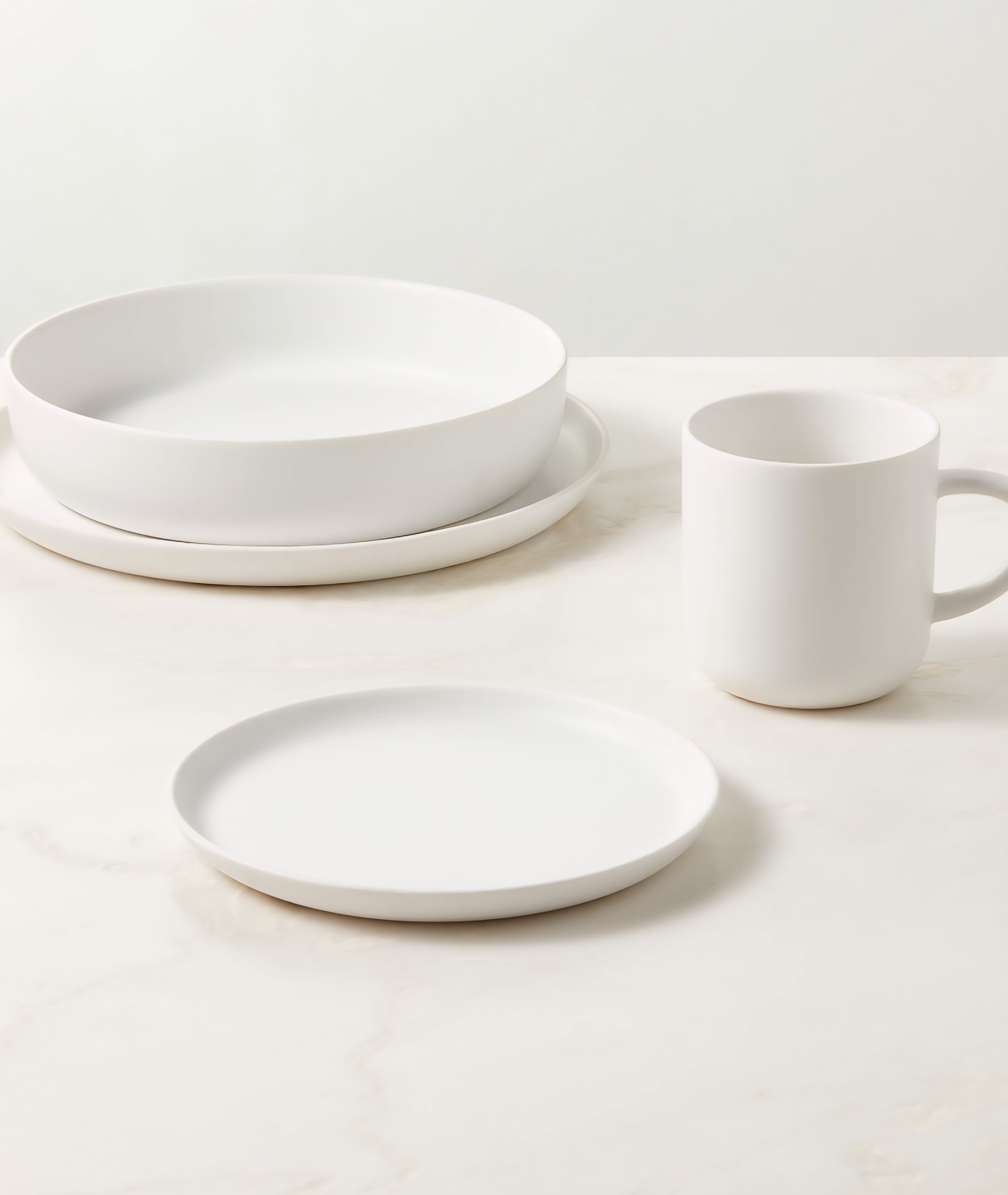 THE ONE × Mori — 4-Piece Matte Dinnerware Set