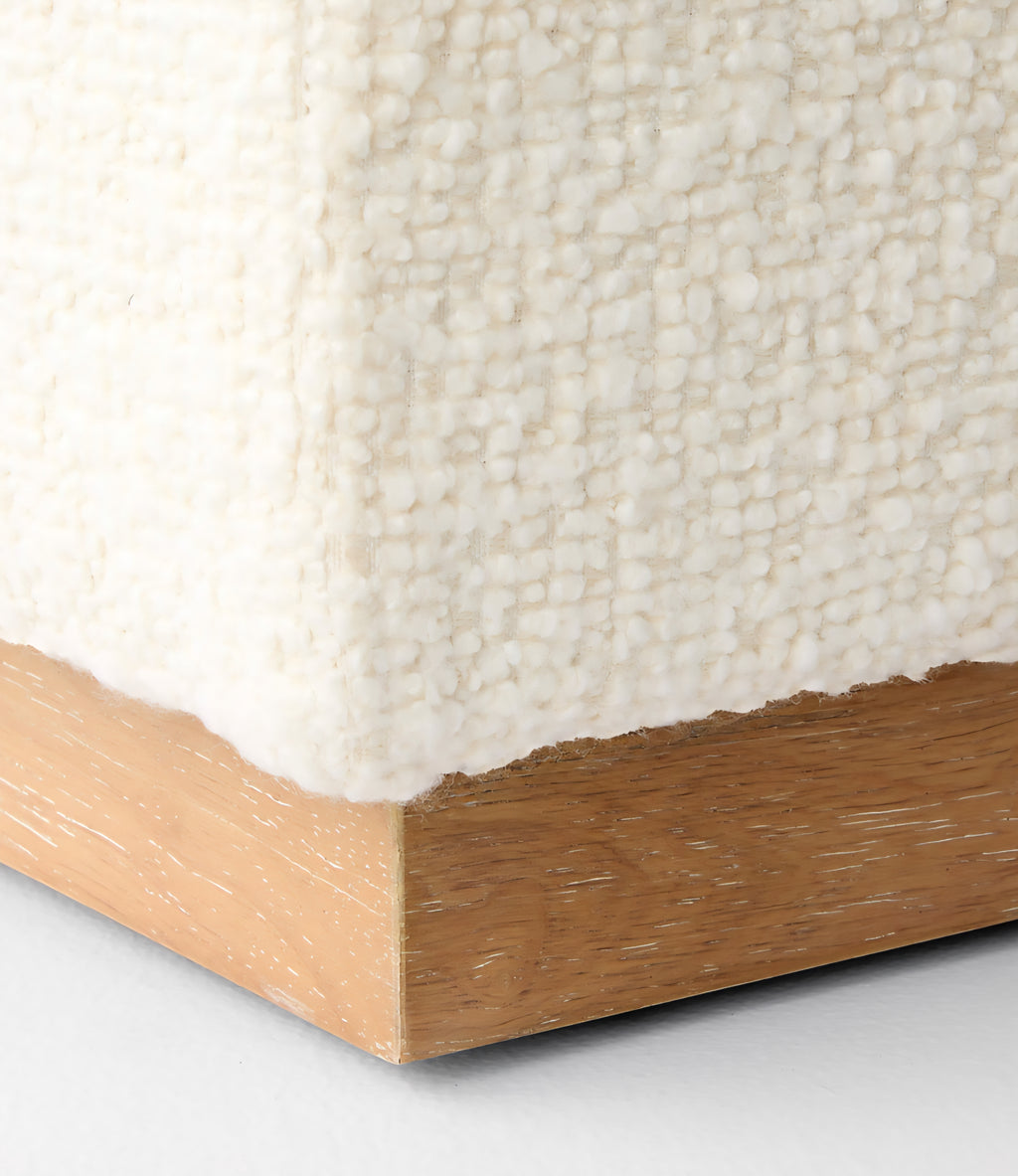 THE ONE × Stormo — Ivory Boucle Sectional Sofa