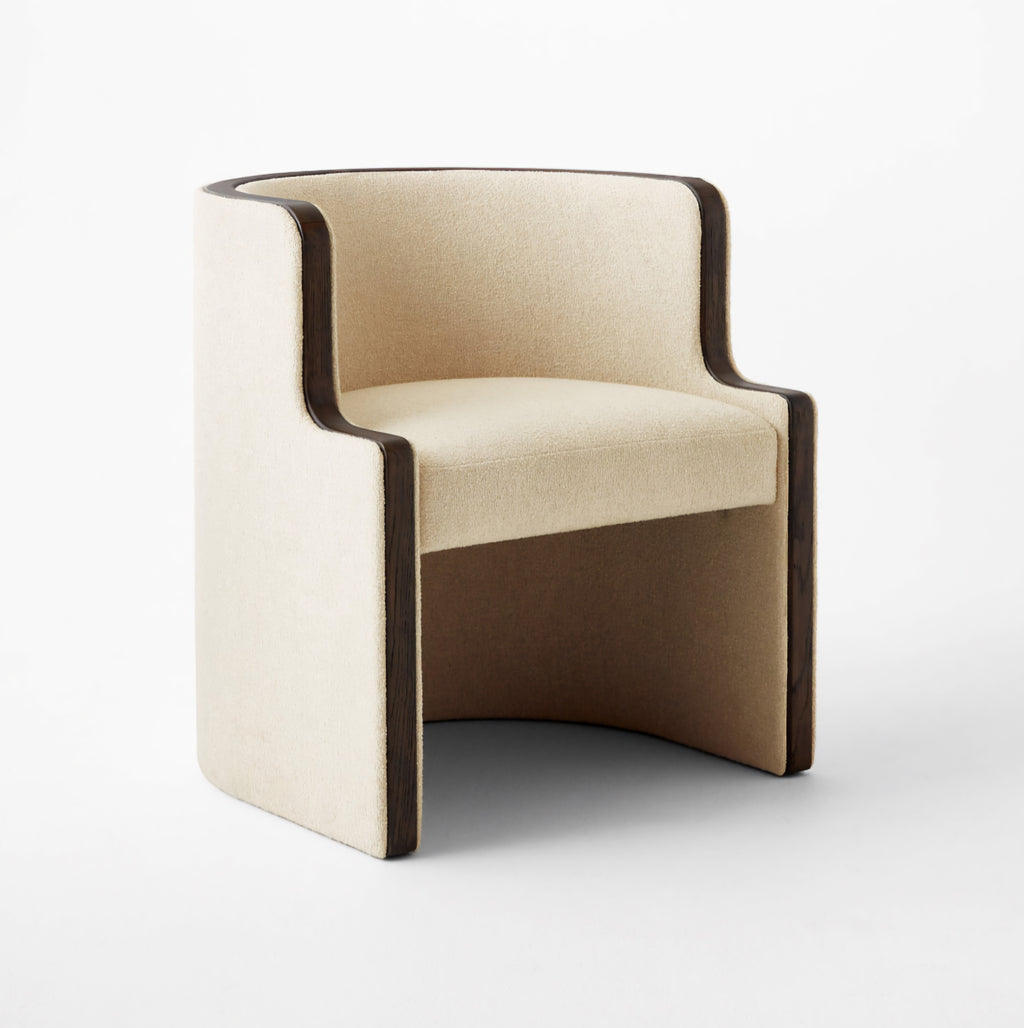 THE ONE × Chester — Warm White Performance Linen Dining Chair