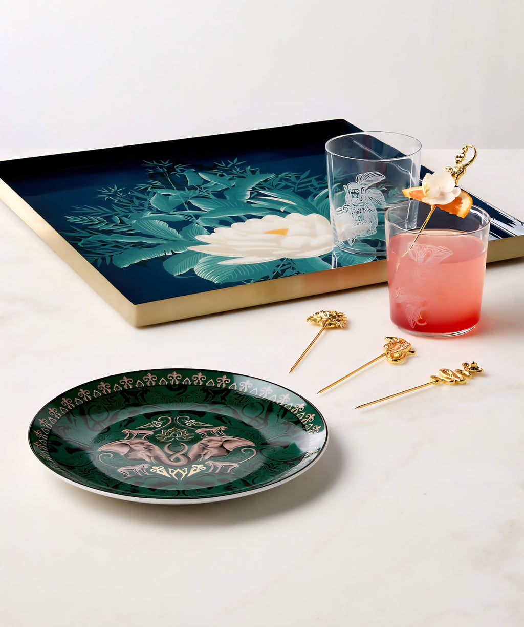 THE ONE × White Lotus — Elephant Appetizer Plate