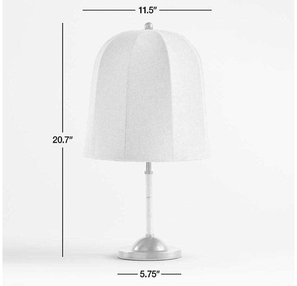 THE ONE × Allegra — Rattan and Linen Table Lamp