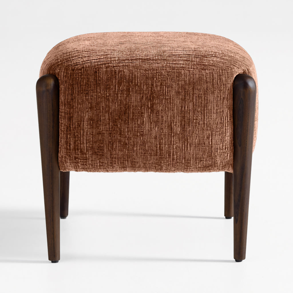 THE ONE × Santi — Wood Accent Chair with Ottoman