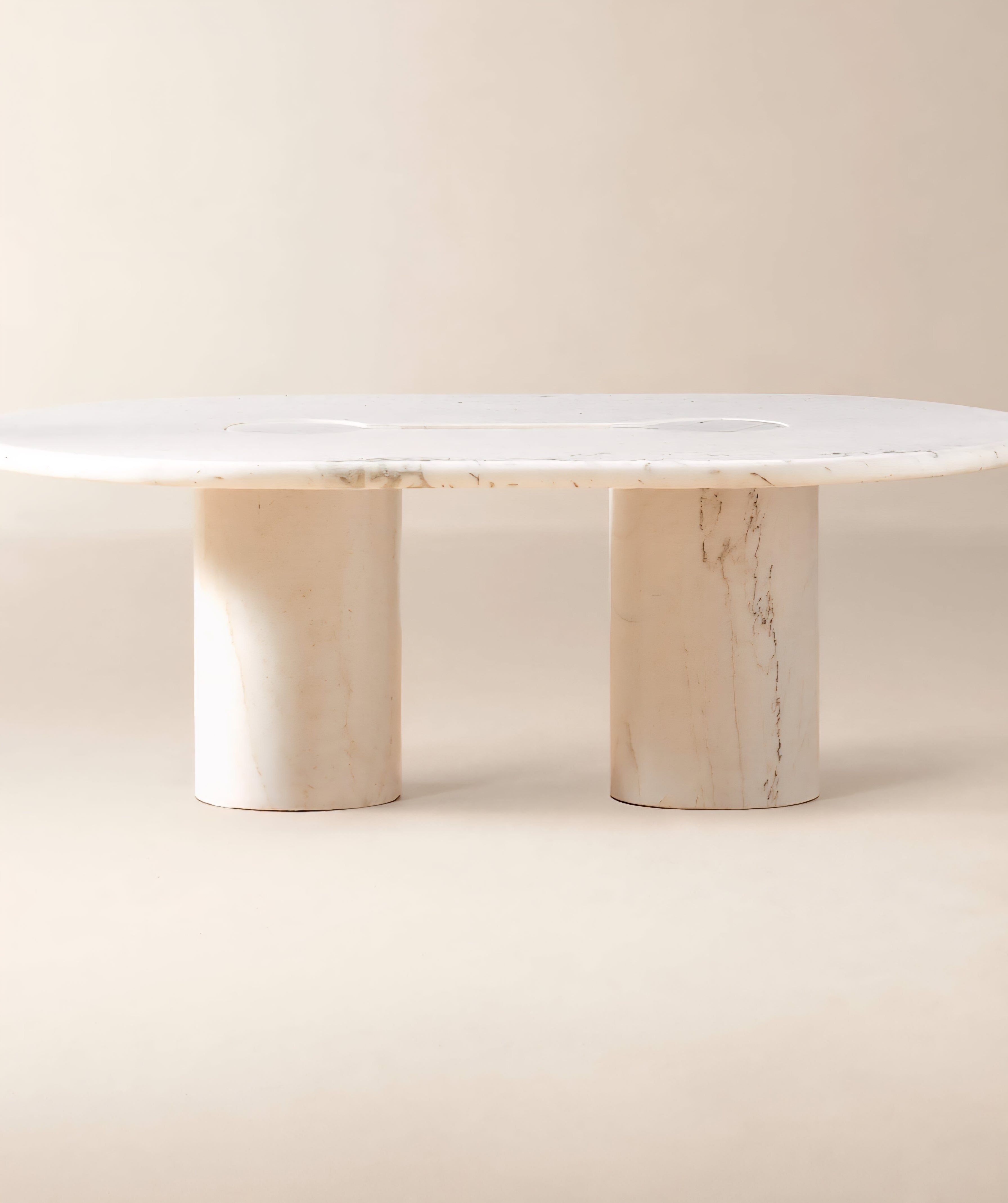 THE ONE × Liguria — Oval Marble Coffee Table