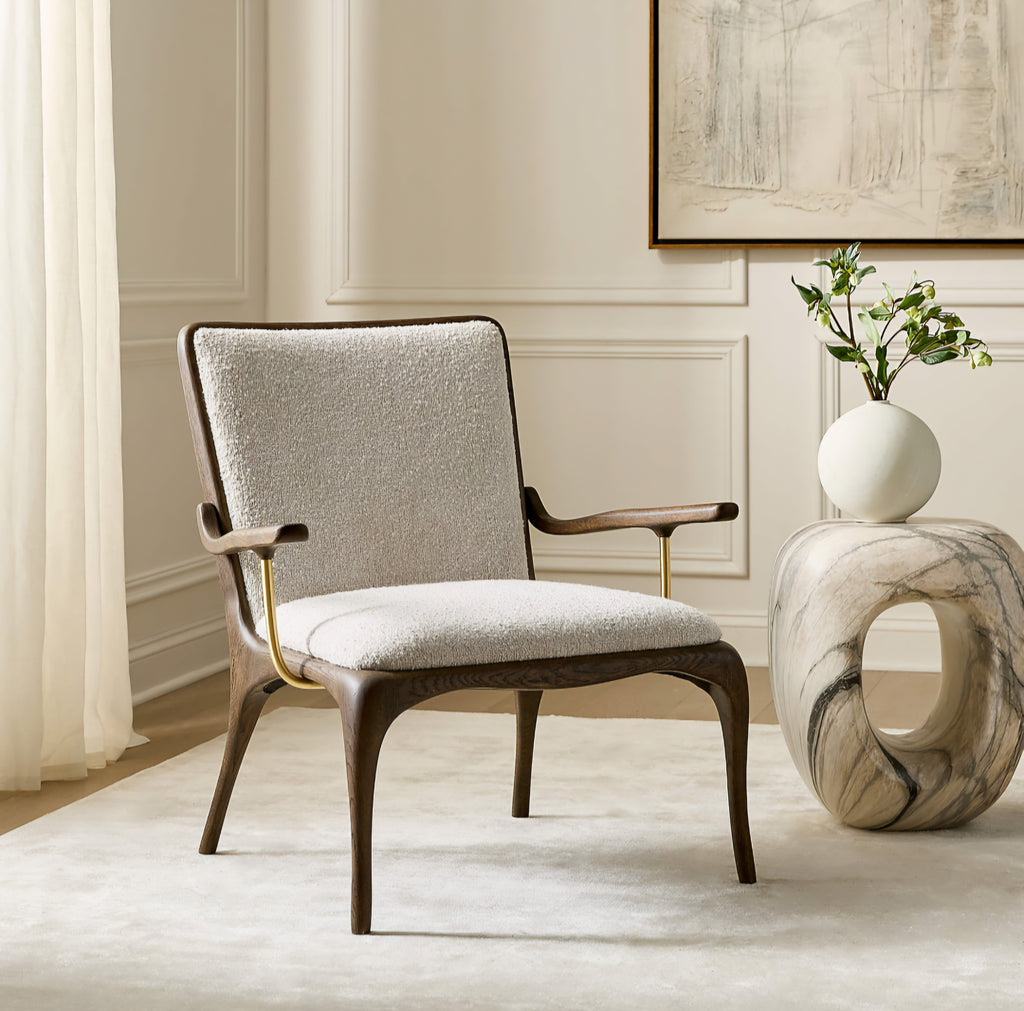 THE ONE × Colby — Faux Mohair Accent Chair
