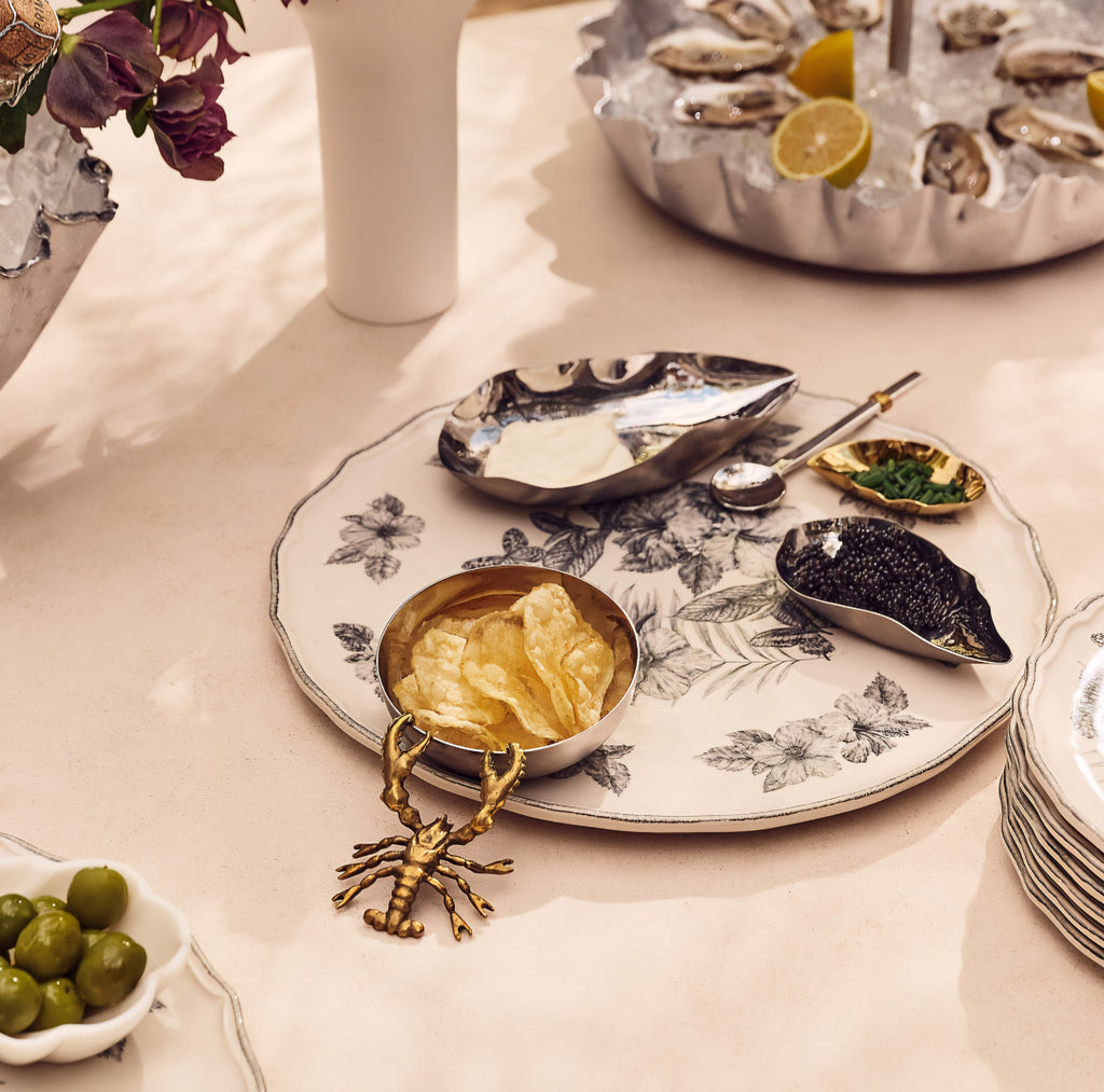 THE ONE × Lobster — Stainless Steel and Brass Snack Bowl
