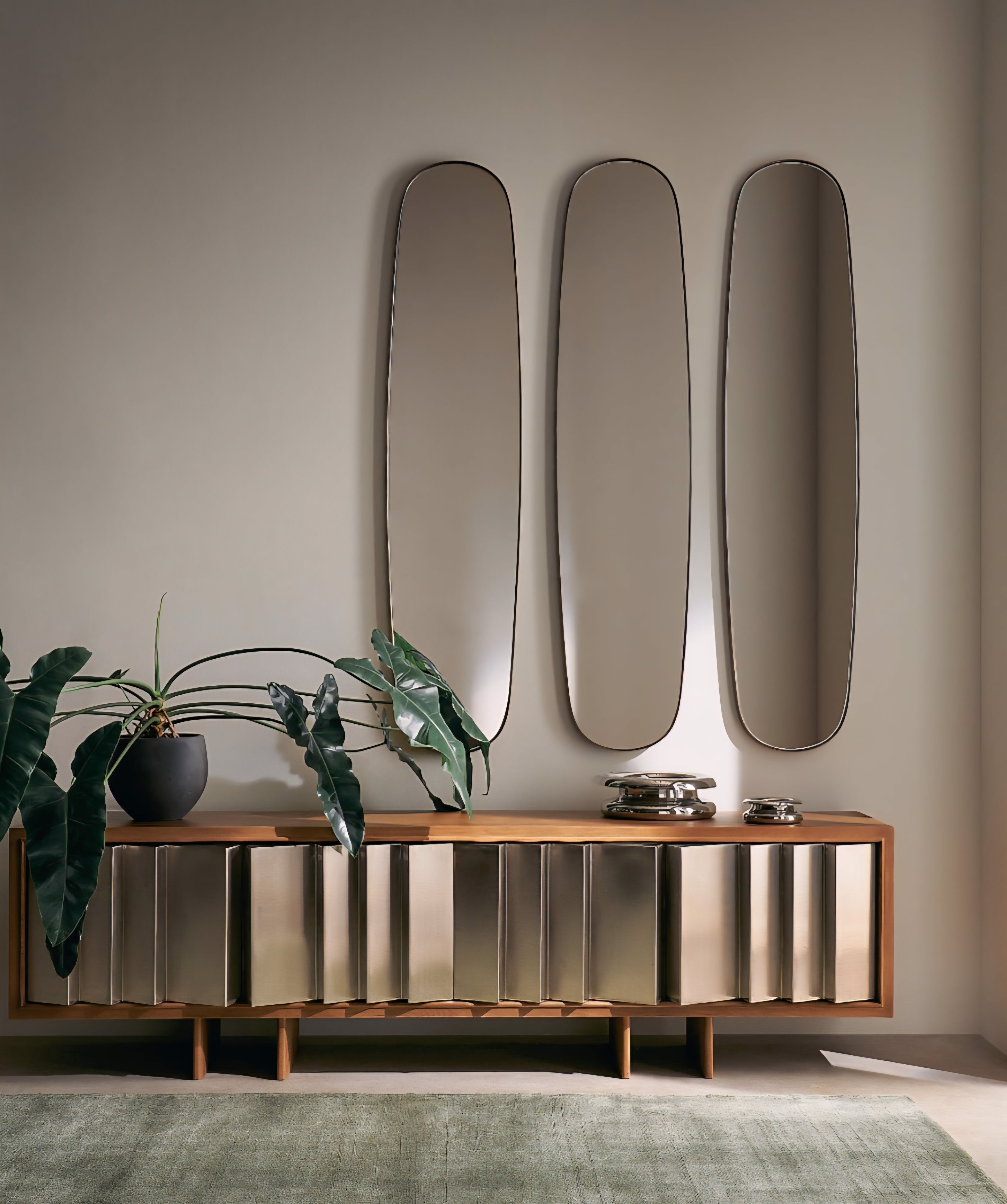 THE ONE × Kibo — Steel and Oak Media Console