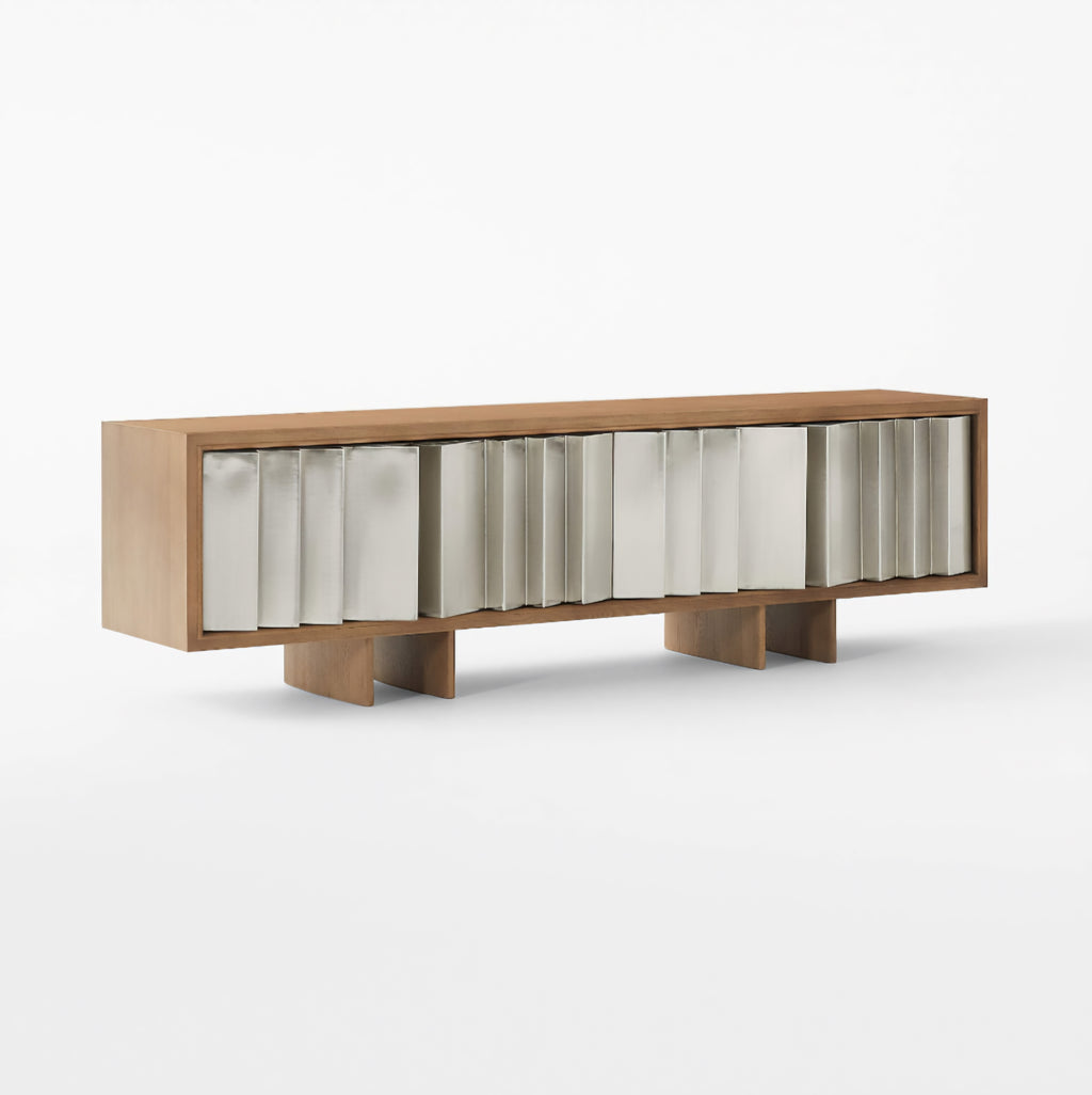 THE ONE × Kibo — Steel and Oak Media Console