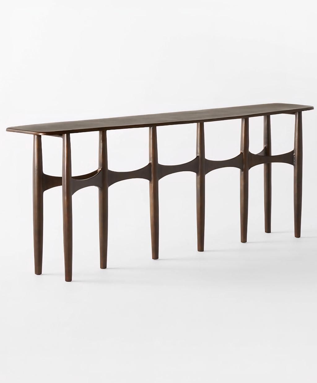 THE ONE × Bixby — White Cast Aluminum Console Table