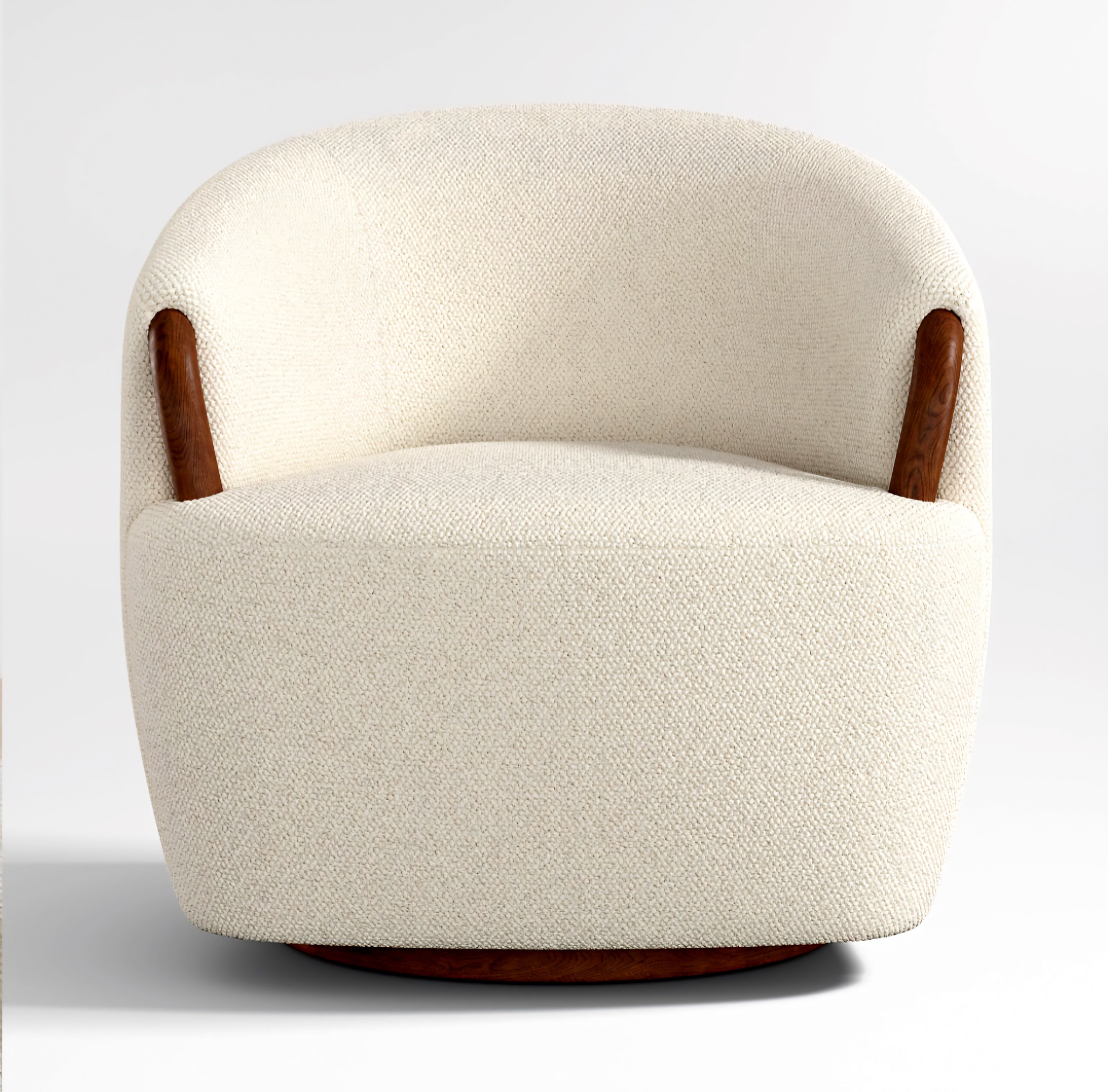 THE ONE × Rapallo — Wood Swivel Accent Chair