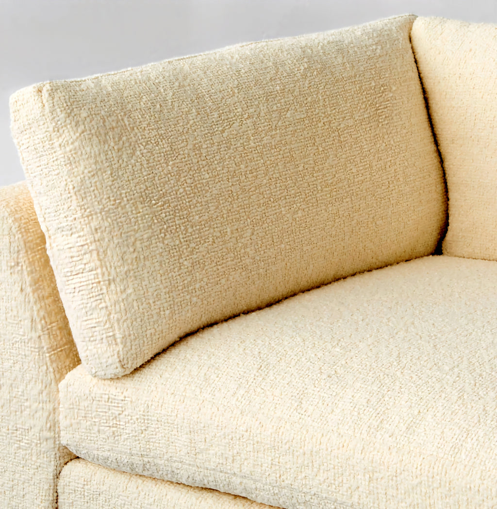 THE ONE × Stormo — Ivory Boucle Sectional Sofa
