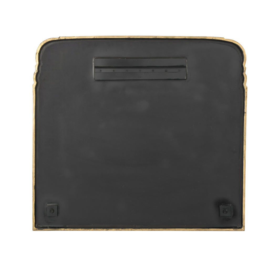 THE ONE × Amelie — Antique Brass Mantel Mirror 39.5" x 36"