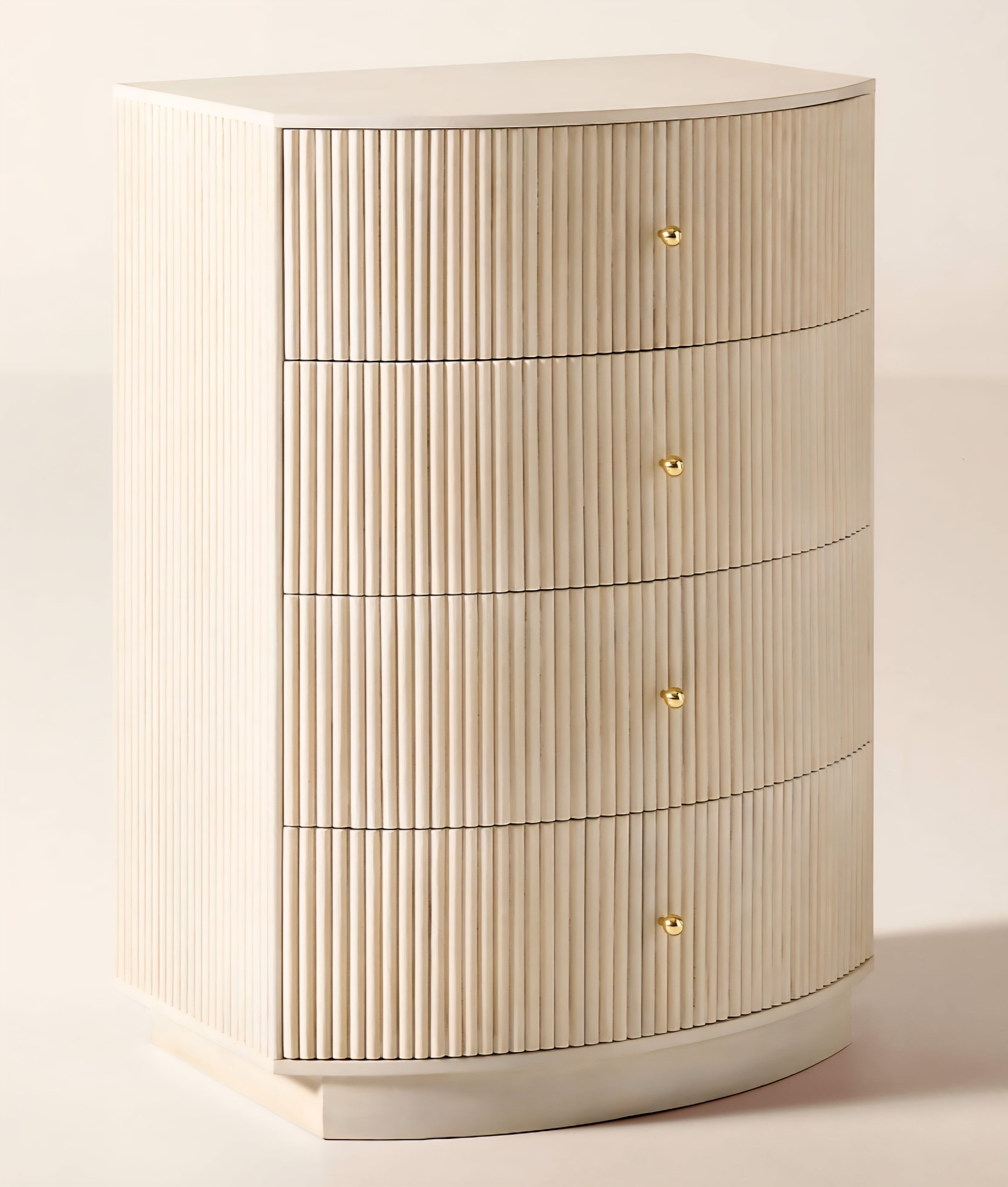 THE ONE × Cameo — Fluted Wood Tall Dresser