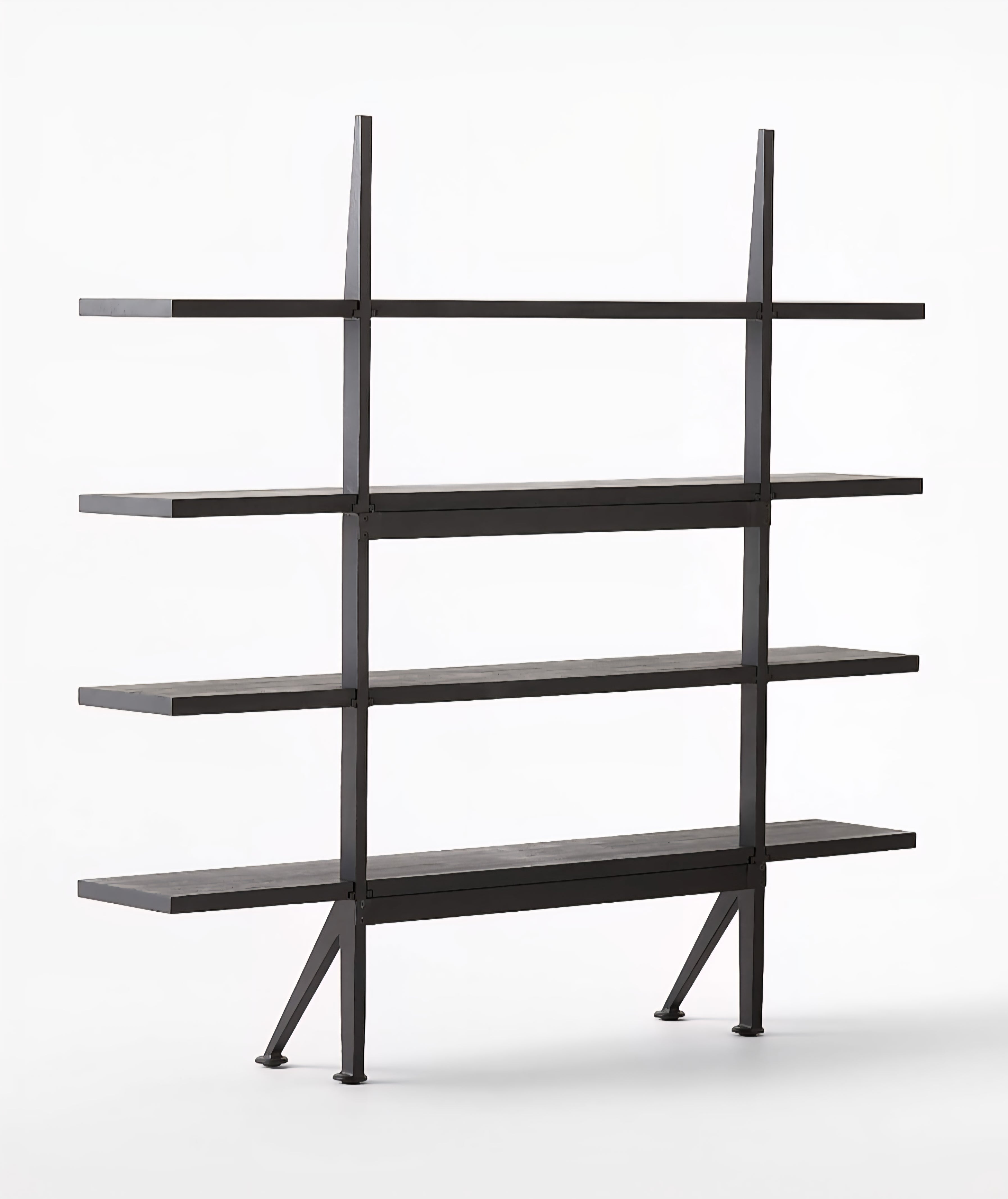 THE ONE × Azzurra — Black Metal and Wood Bookshelf