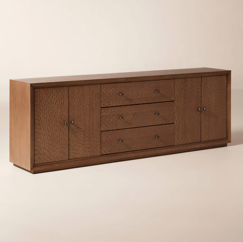 THE ONE × Hawk — Carved White Oak Credenza