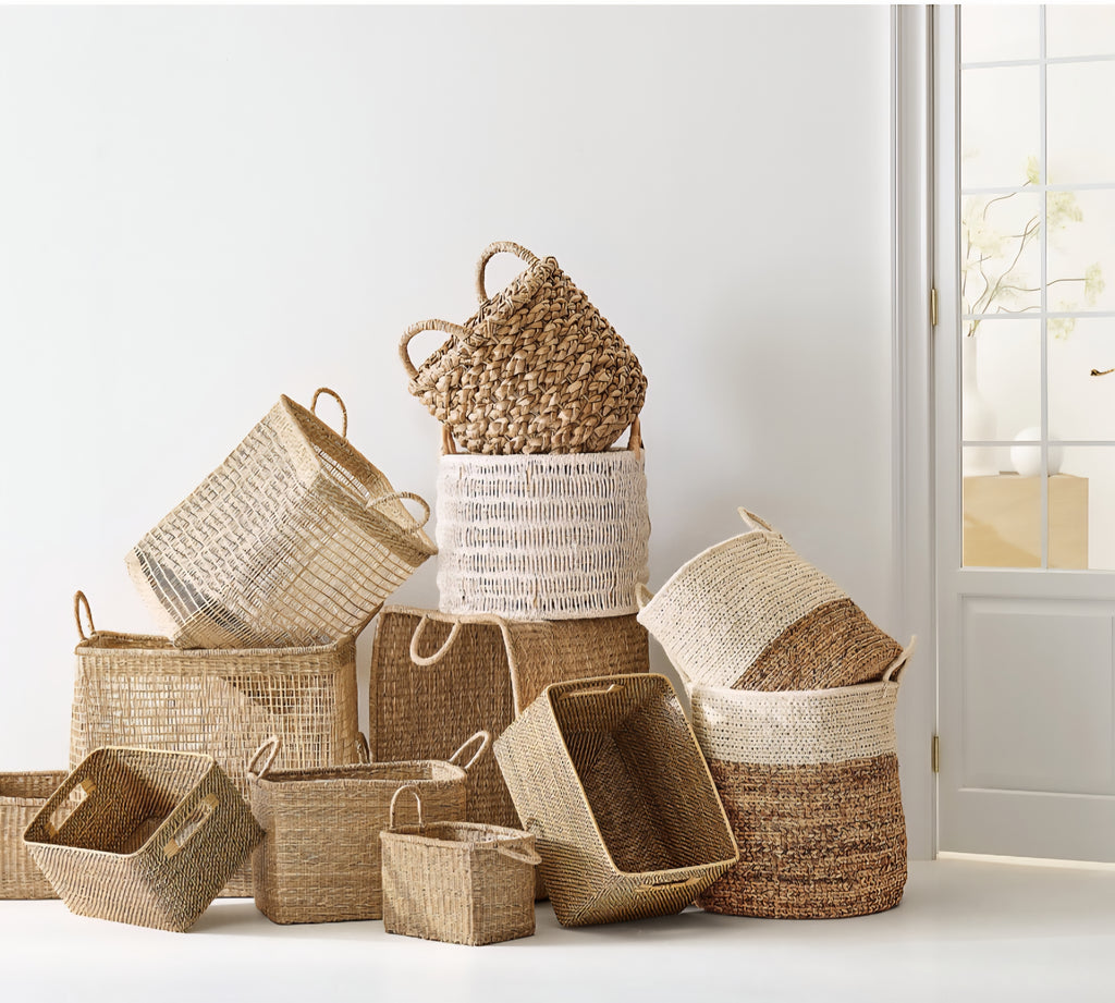 THE ONE × Blanca — Natural/White Rope Basket