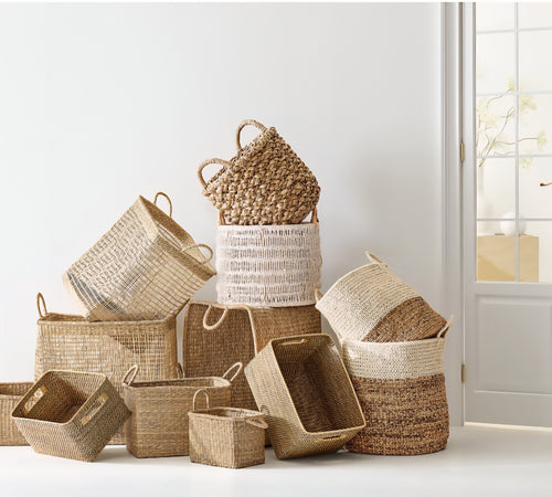 THE ONE × Blanca — Natural/White Rope Basket