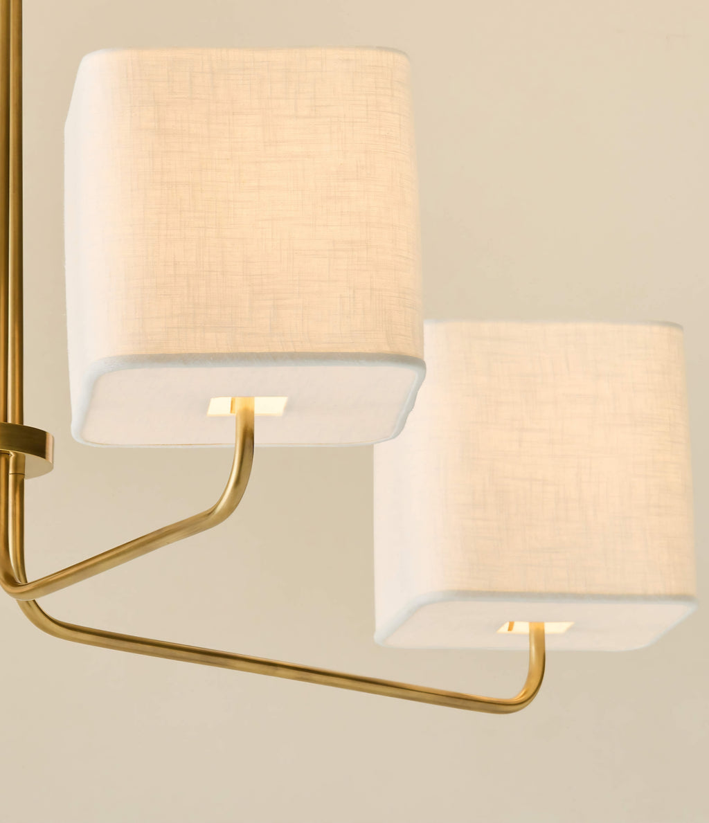 THE ONE × Archer — Multi-Arm Aged Brass Chandelier
