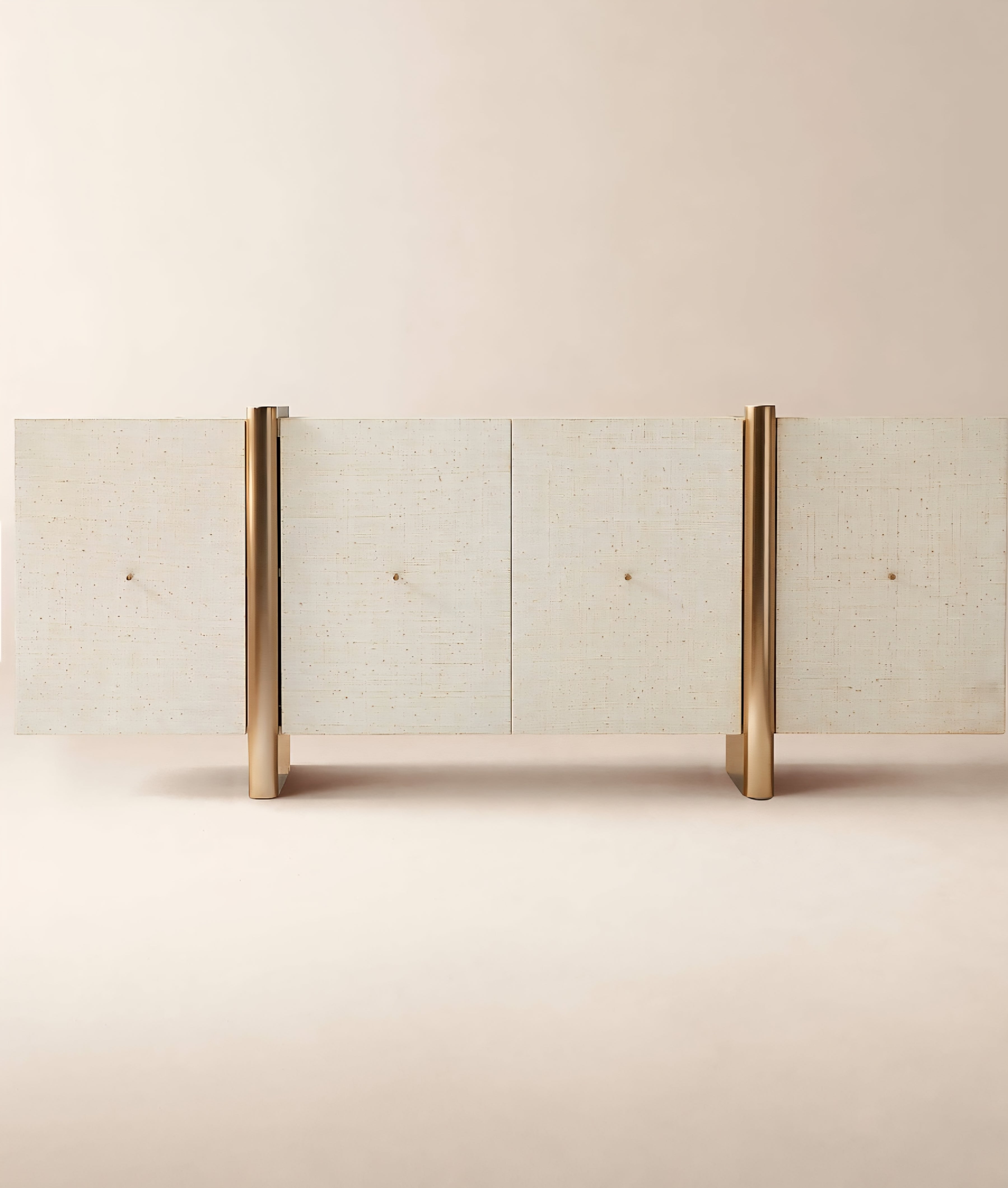 THE ONE × Dorset — White Lacquered Linen Credenza