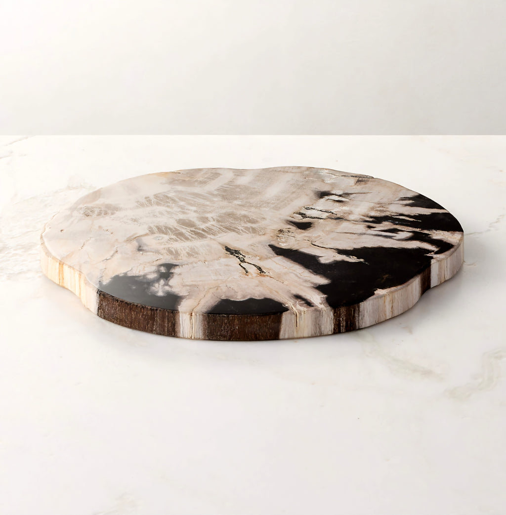 THE ONE × Ring — Petrified Wood Serving Board
