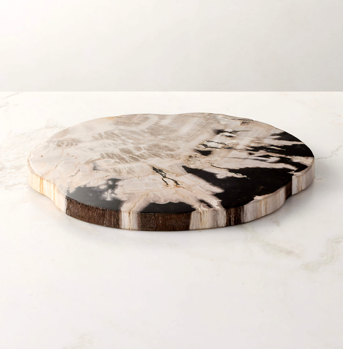 THE ONE × Ring — Petrified Wood Serving Board