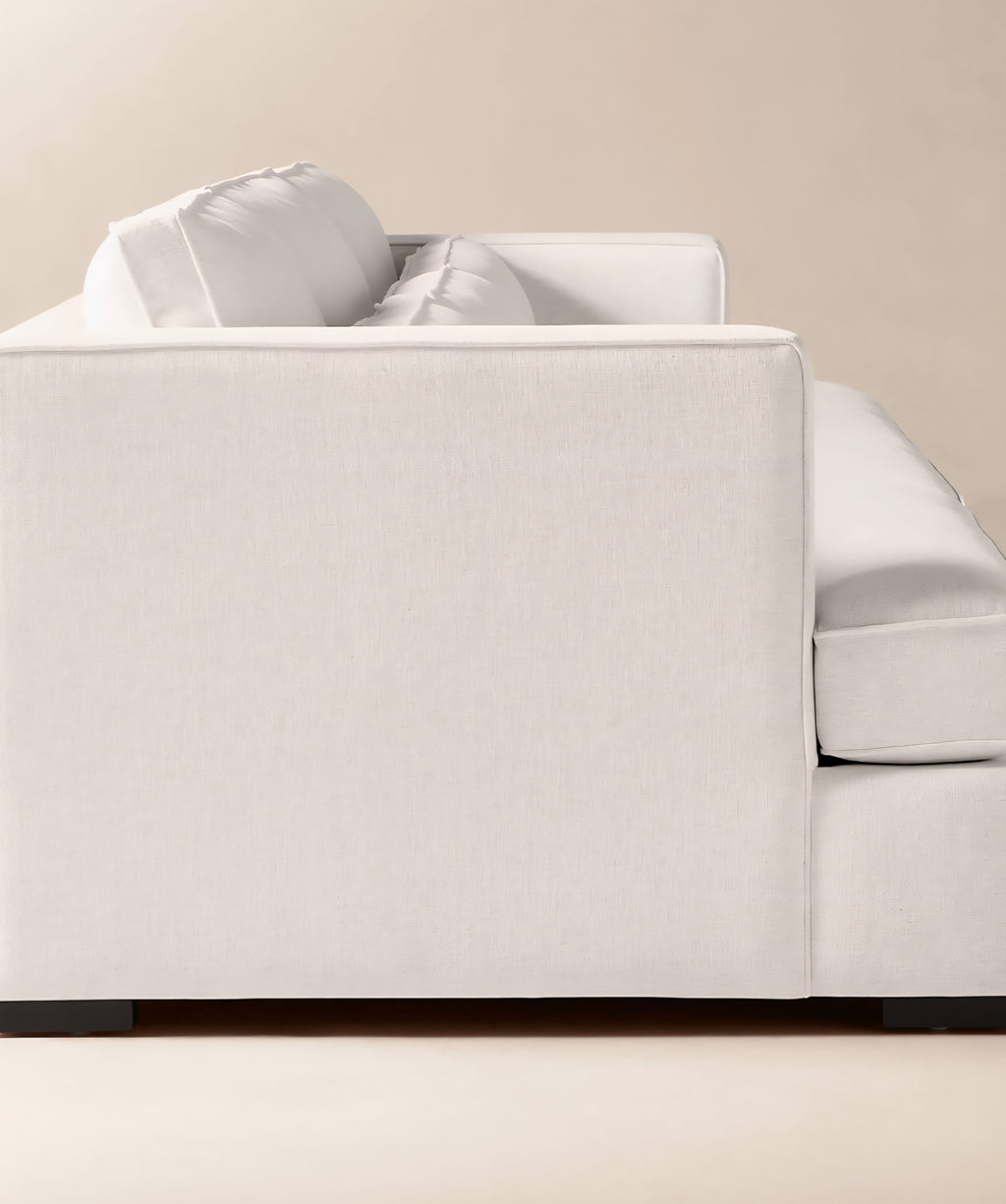 THE ONE × Eastman — White Performance Fabric Sofa