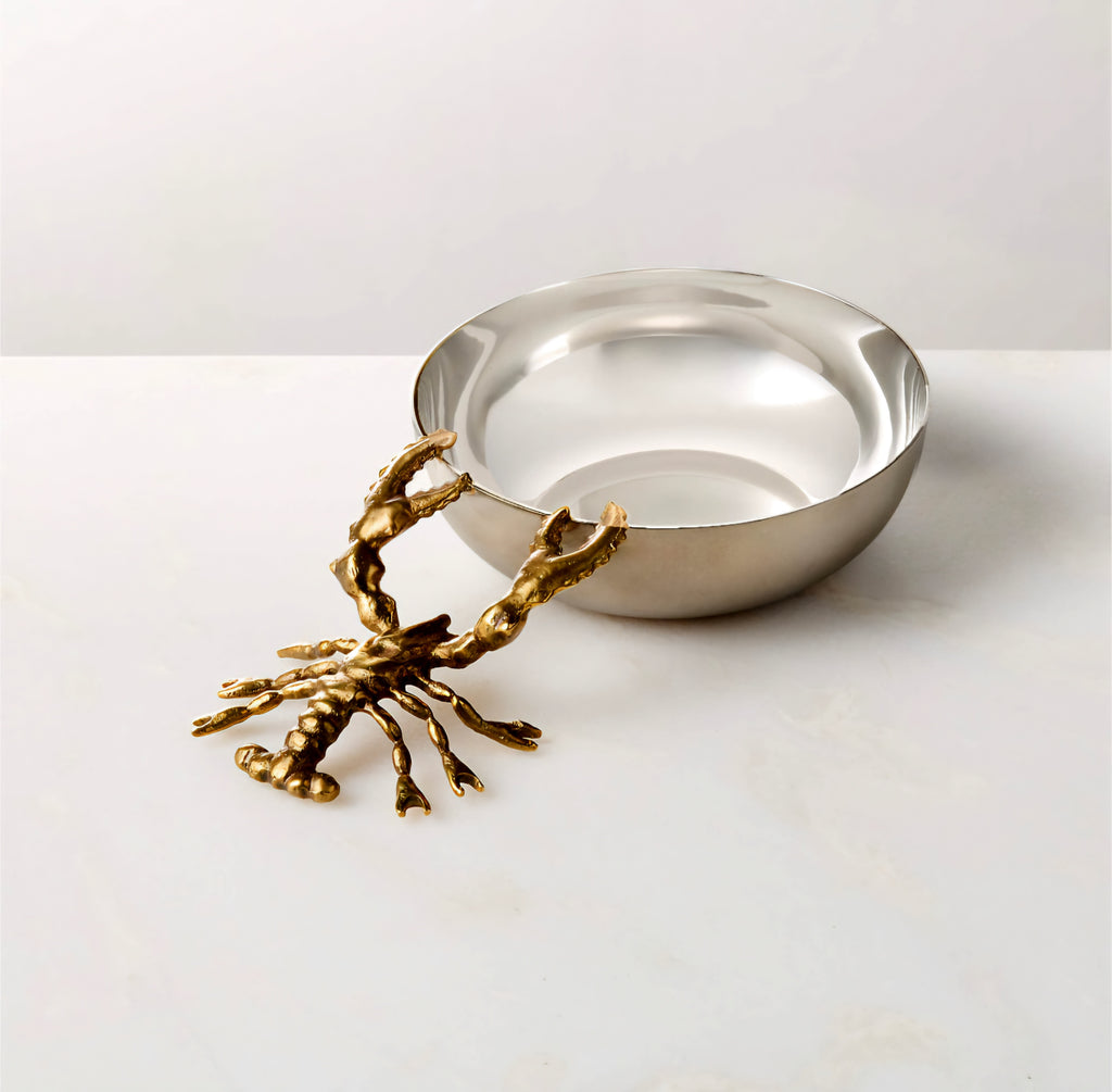 THE ONE × Lobster — Stainless Steel and Brass Snack Bowl