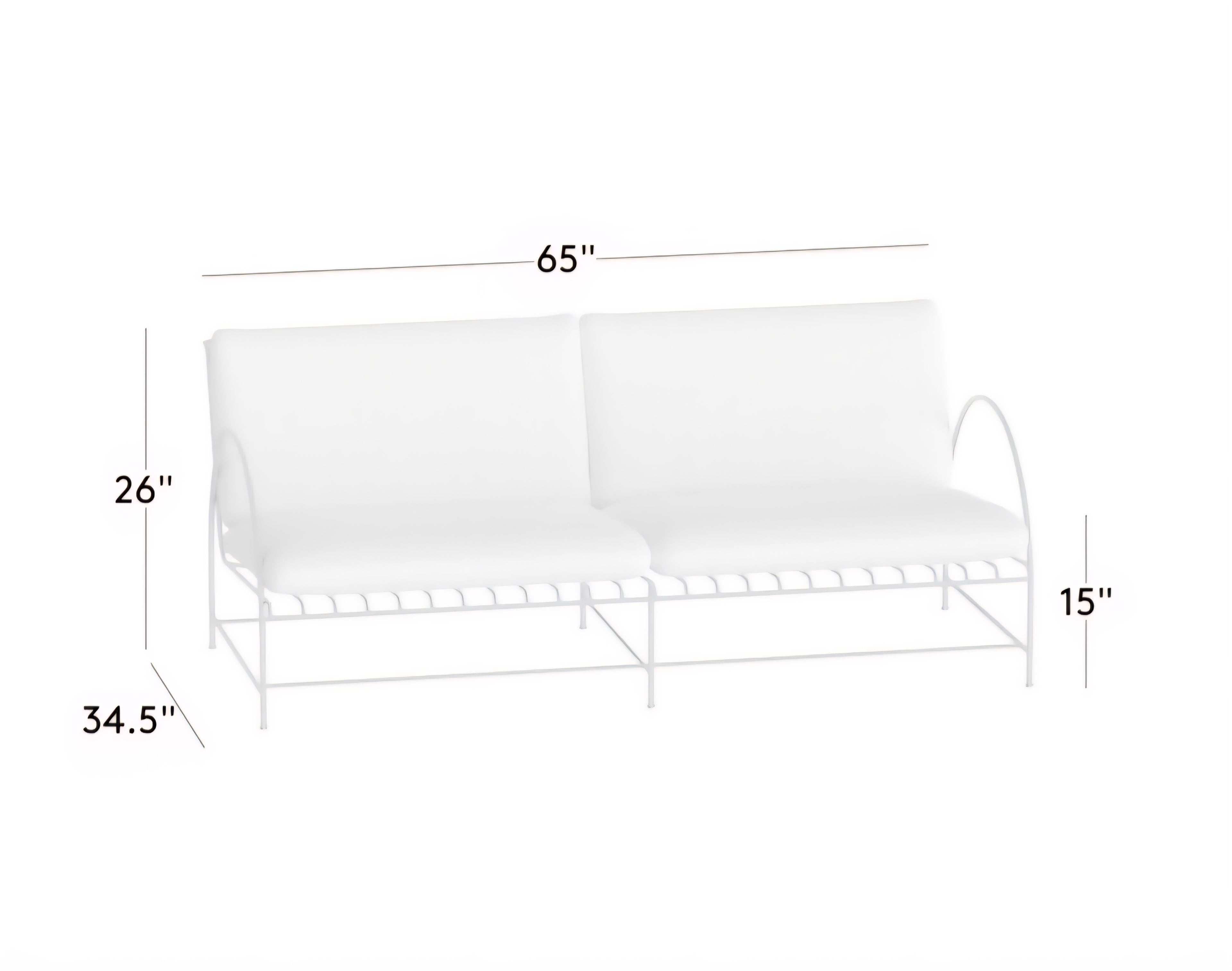 THE ONE × VUUE — Art Deco Outdoor Sofa
