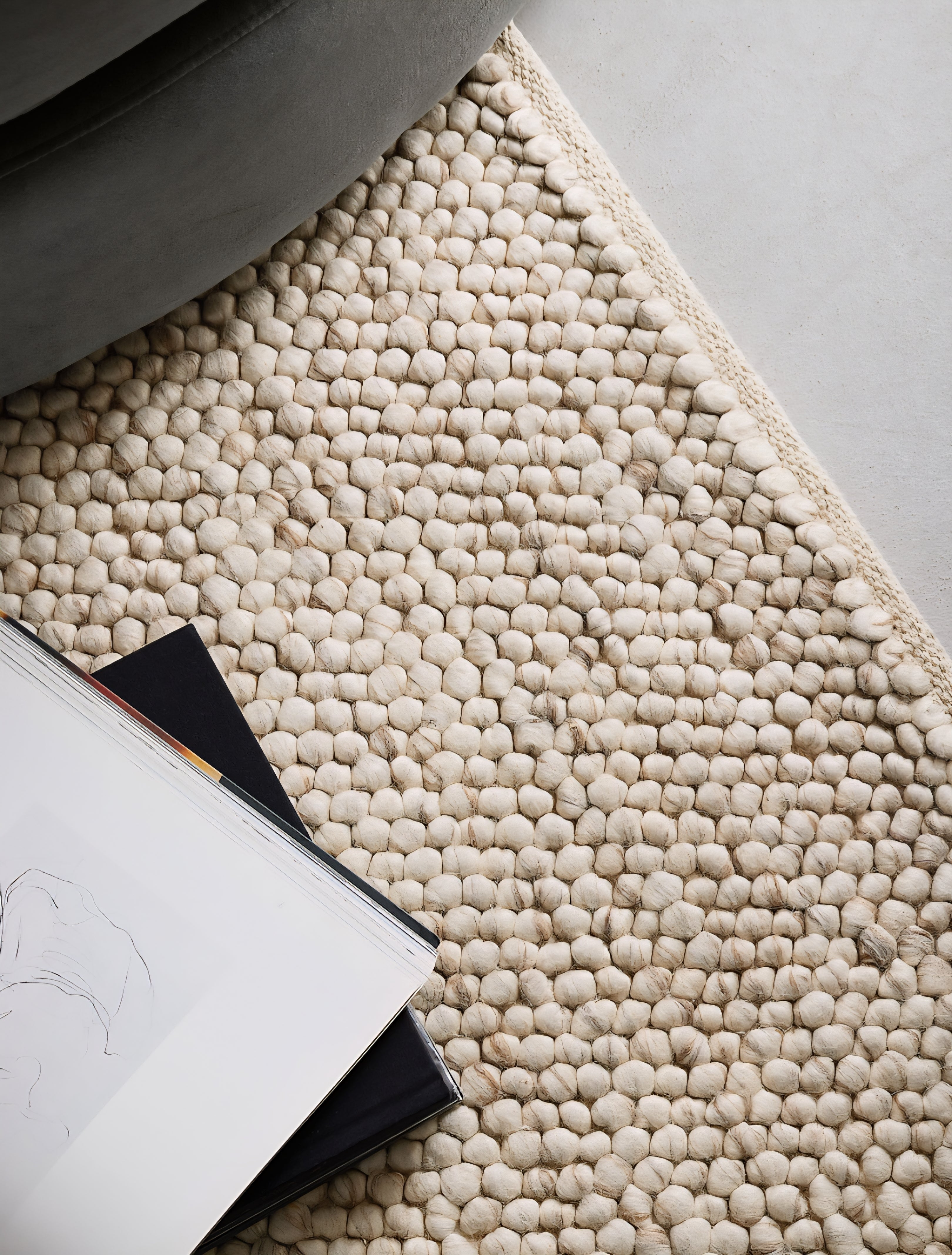 THE ONE × Orly — Wool Blend Handwoven Ivory Area Rug (12'x15')