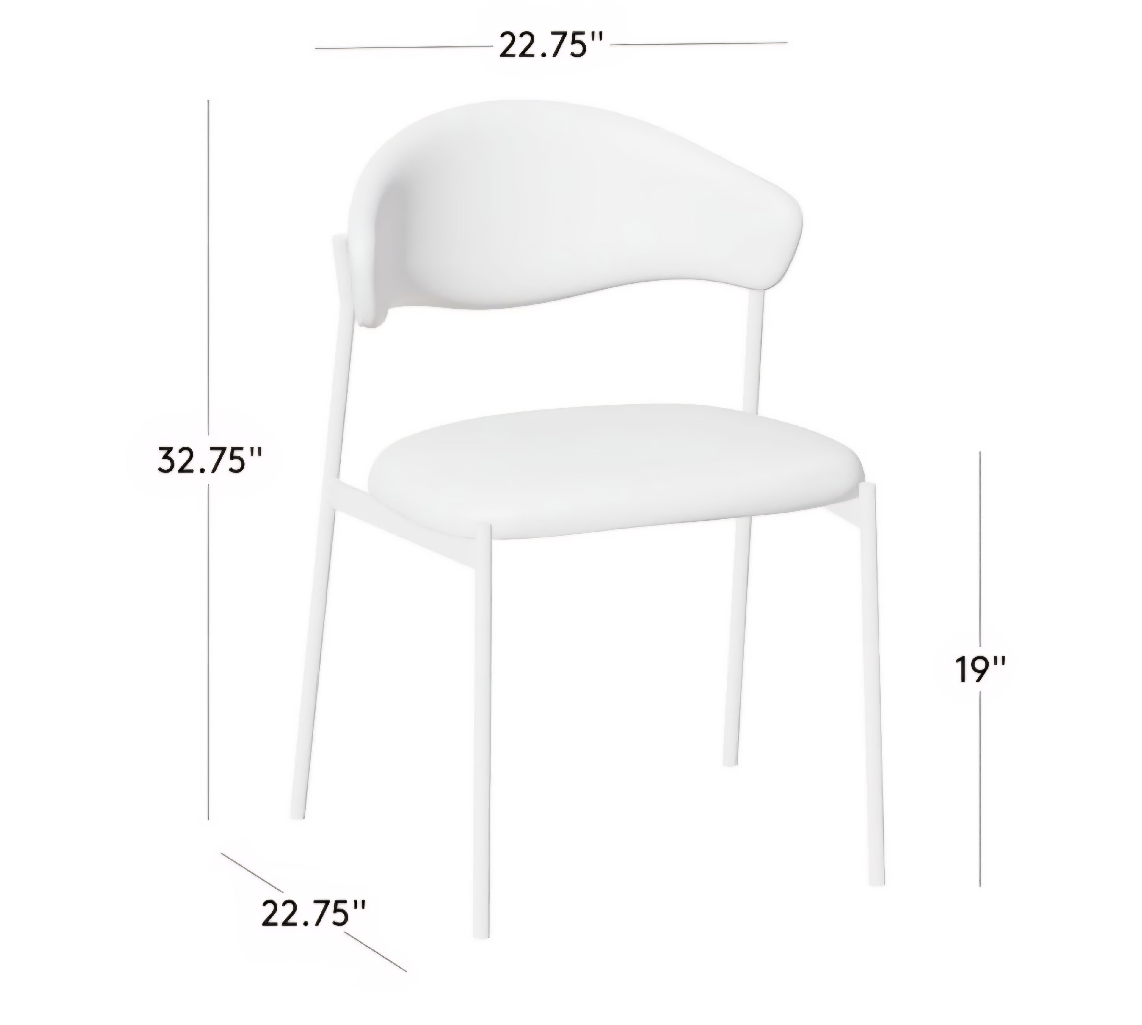 THE ONE × Damato — Mink Velvet Dining Chair