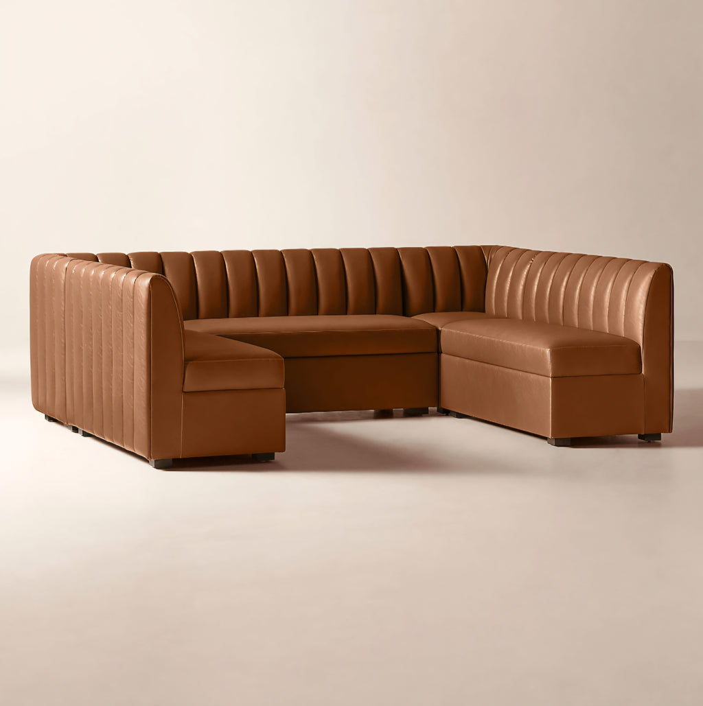 THE ONE × Duncan — Leather U-Shaped Dining Banquette